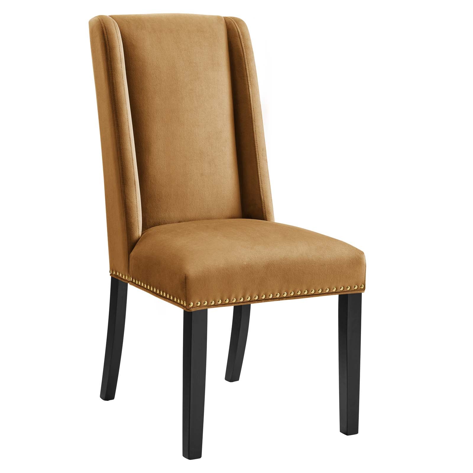 Baron Performance Velvet Dining Chairs - Set of 2-Dining Chair-Modway-Wall2Wall Furnishings