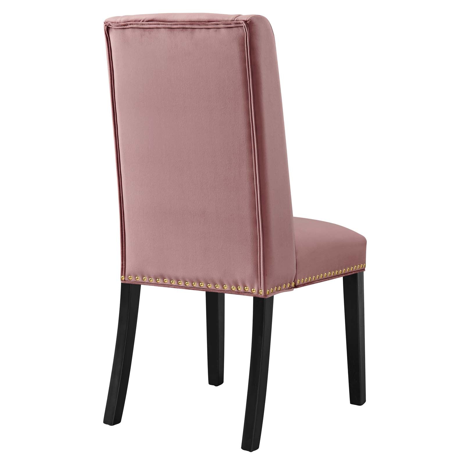 Baron Performance Velvet Dining Chairs - Set of 2-Dining Chair-Modway-Wall2Wall Furnishings