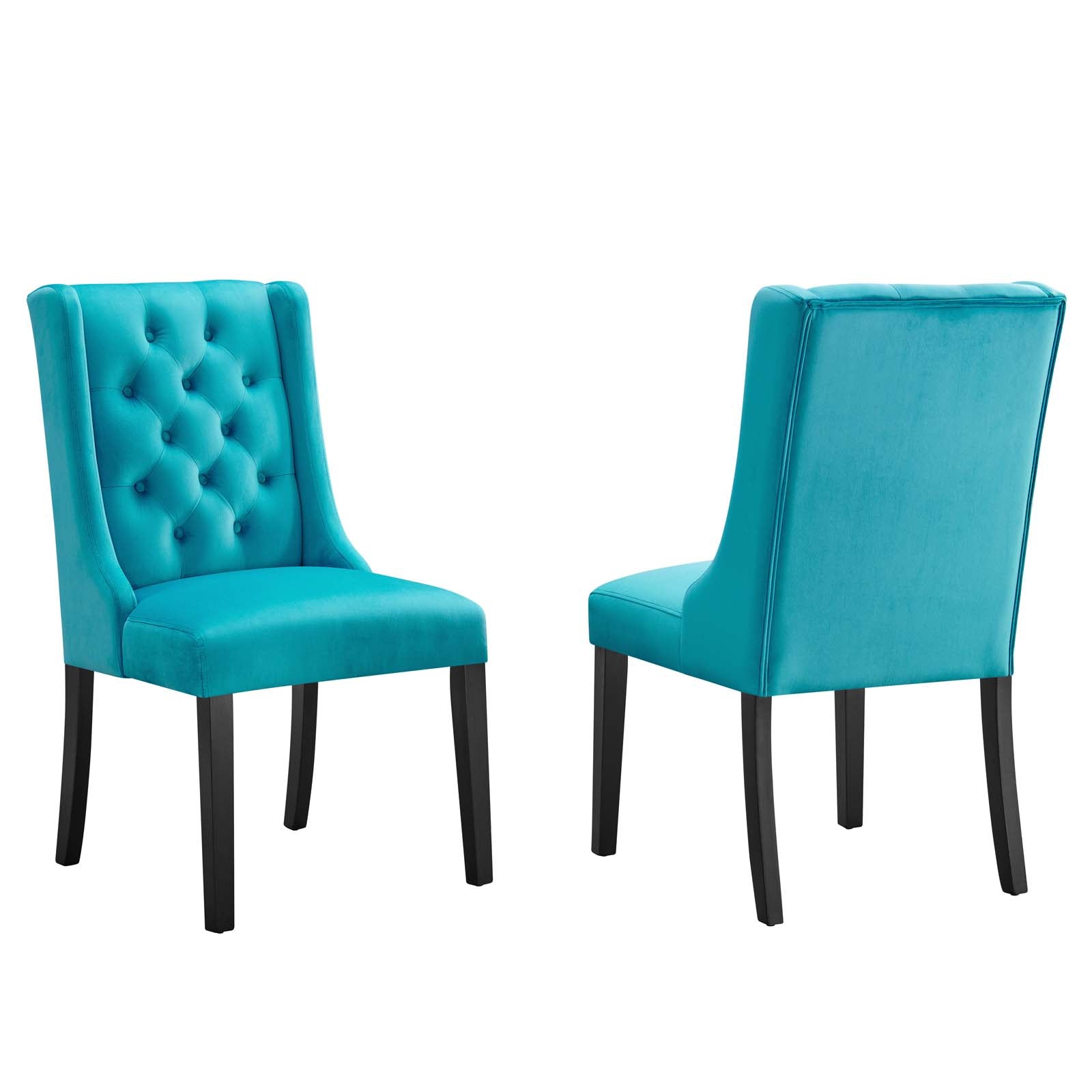 Baronet Performance Velvet Dining Chairs - Set of 2-Dining Chair-Modway-Wall2Wall Furnishings