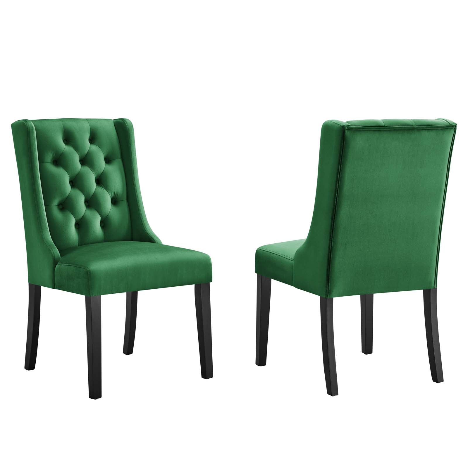 Baronet Performance Velvet Dining Chairs - Set of 2-Dining Chair-Modway-Wall2Wall Furnishings