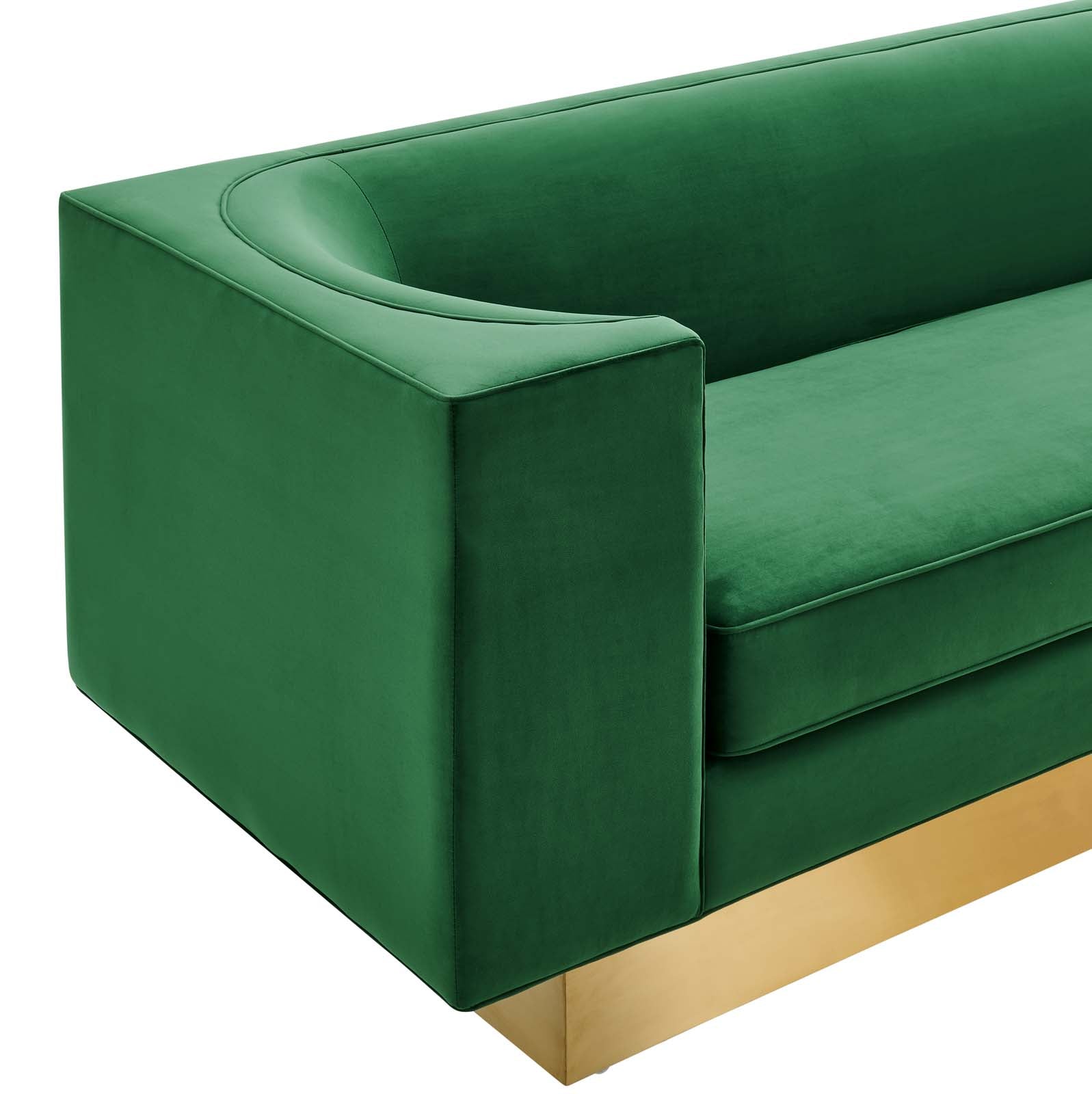 Eminence Upholstered Performance Velvet Sofa-Sofa-Modway-Wall2Wall Furnishings