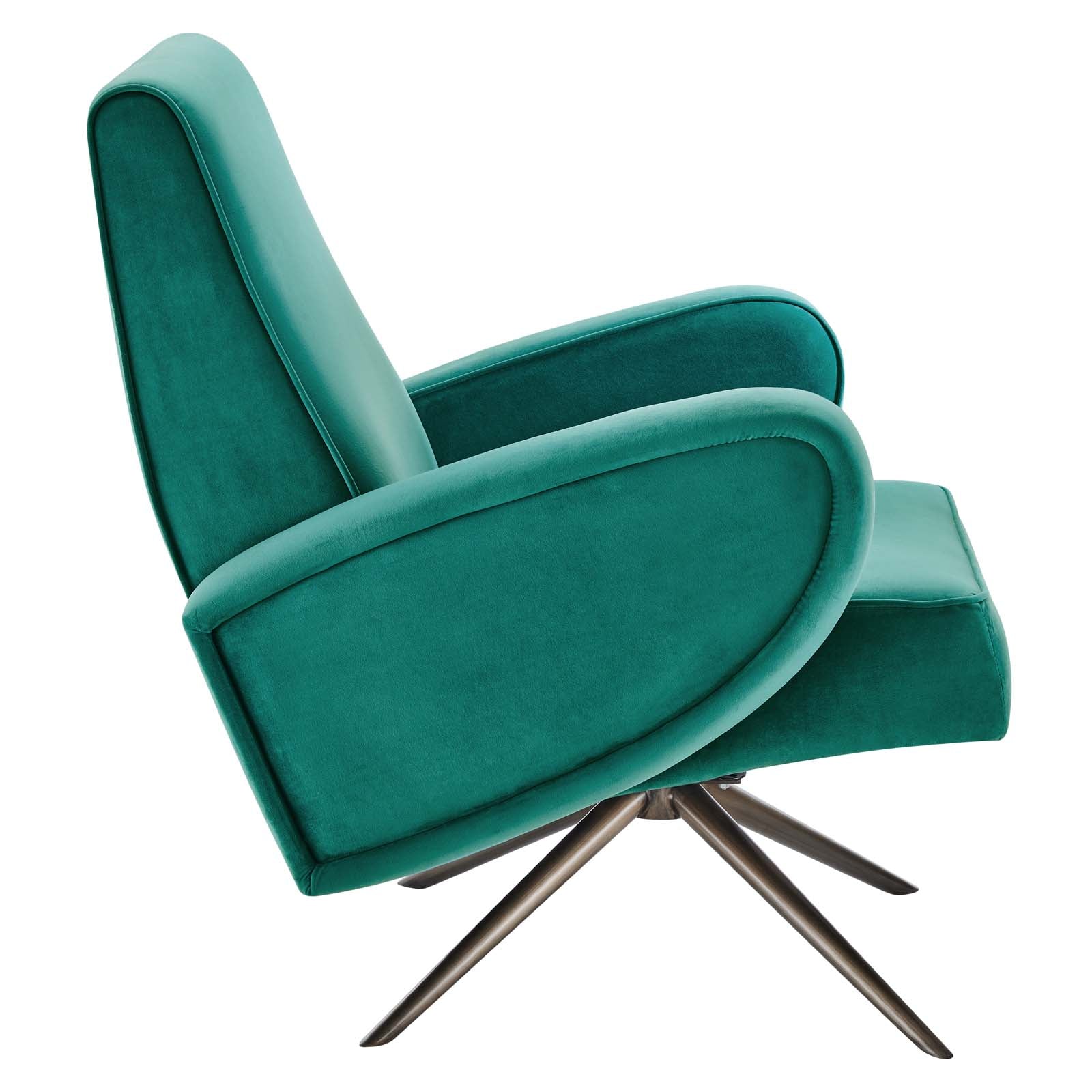 Superior Performance Velvet Swivel Chair-Chair-Modway-Wall2Wall Furnishings