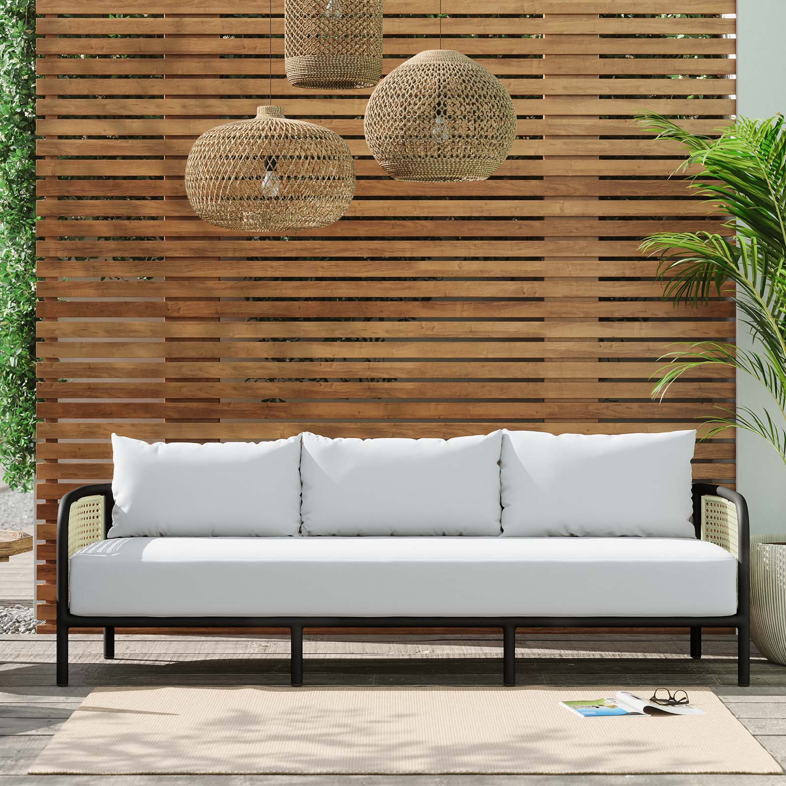 Hanalei Outdoor Patio Sofa-Outdoor Sofa-Modway-Wall2Wall Furnishings