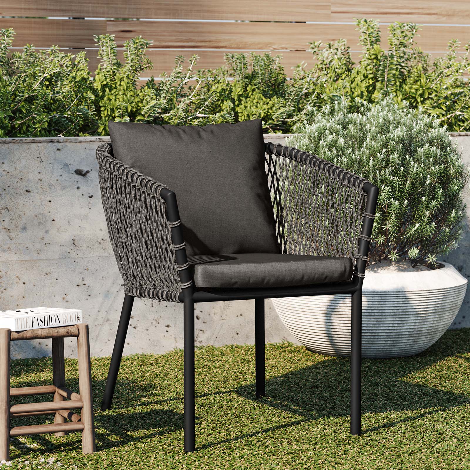 Sailor Outdoor Patio Dining Armchair-Dining Set-Modway-Wall2Wall Furnishings