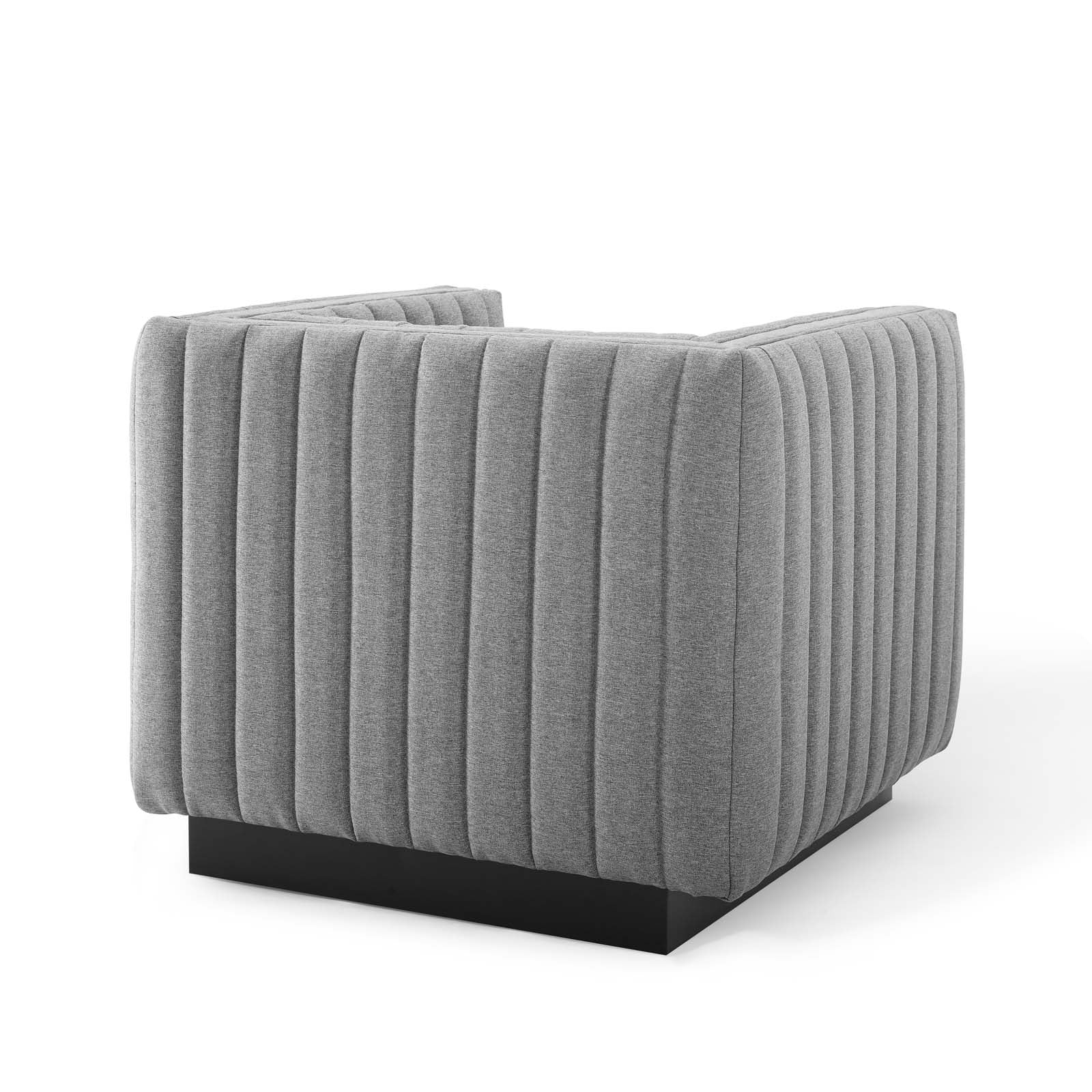 Conjure Tufted Armchair Upholstered Fabric Set of 2-Sofa Set-Modway-Wall2Wall Furnishings