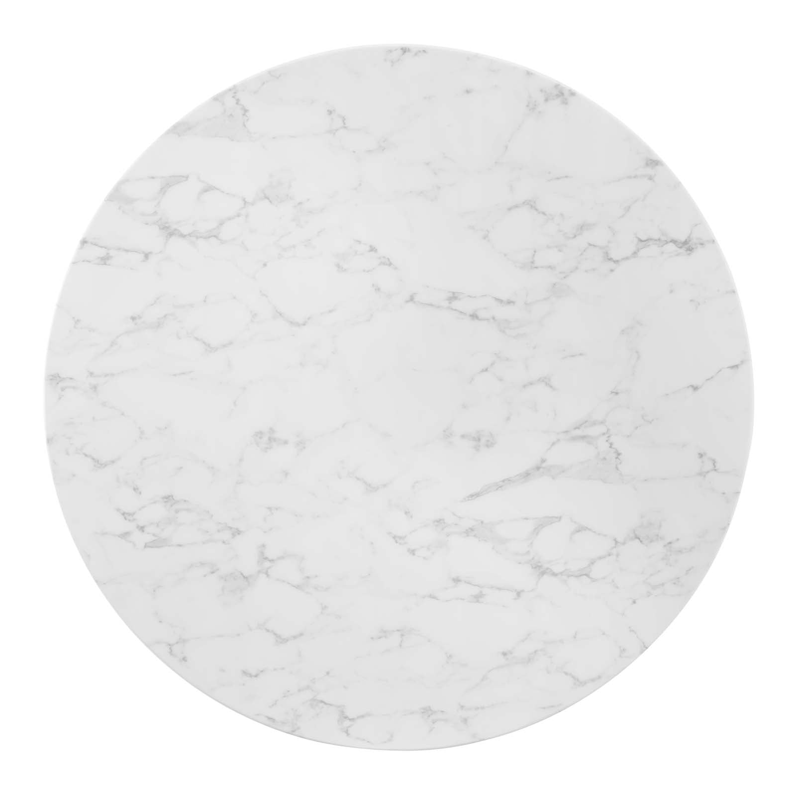 Zinque 47" Artificial Marble Dining Table-Dining Table-Modway-Wall2Wall Furnishings