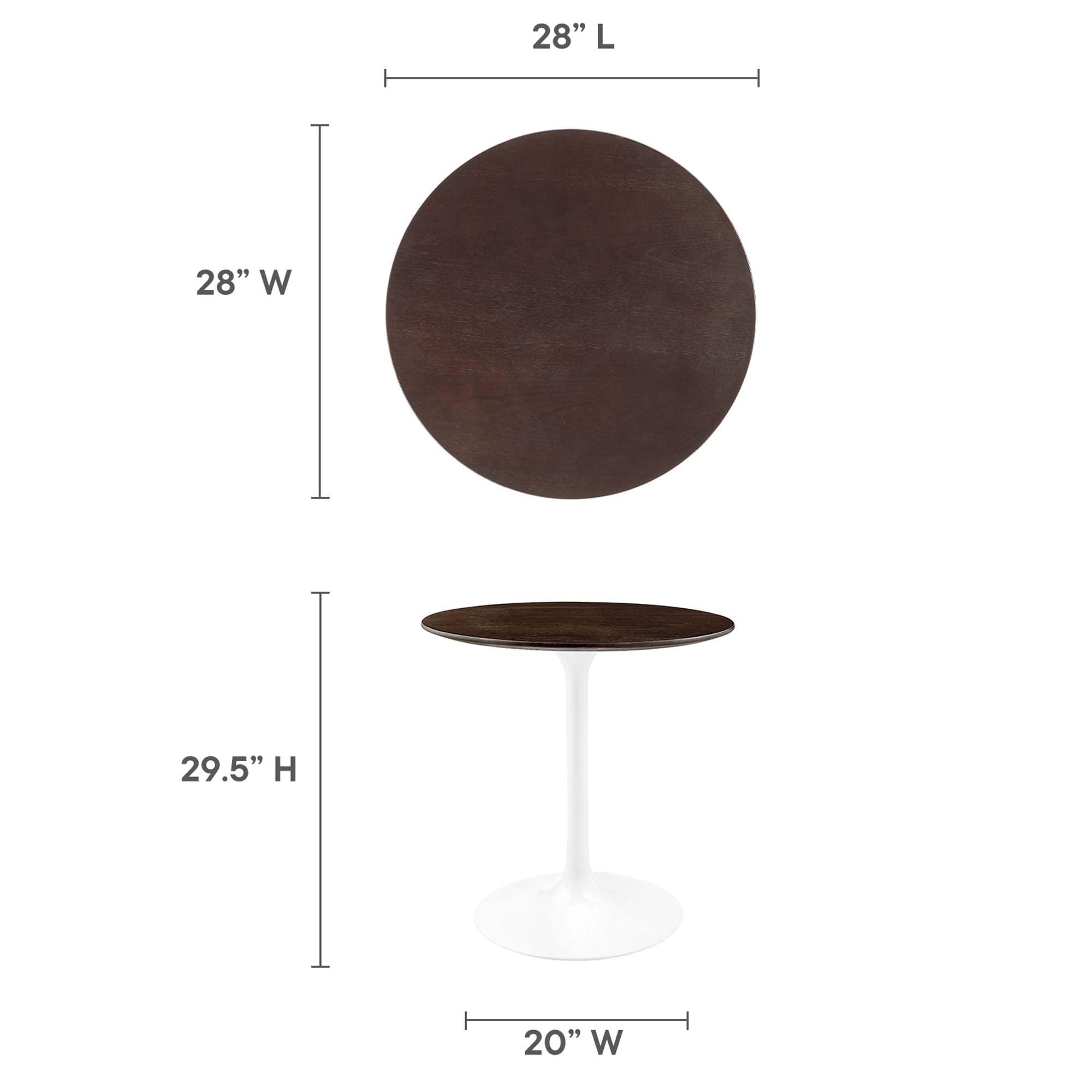 Lippa 28" Round Wood Dining Table
