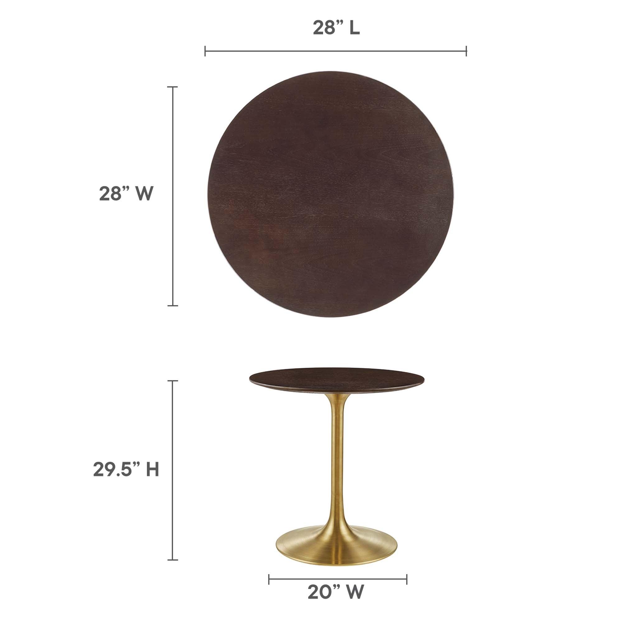 Lippa 28" Round Wood Dining Table