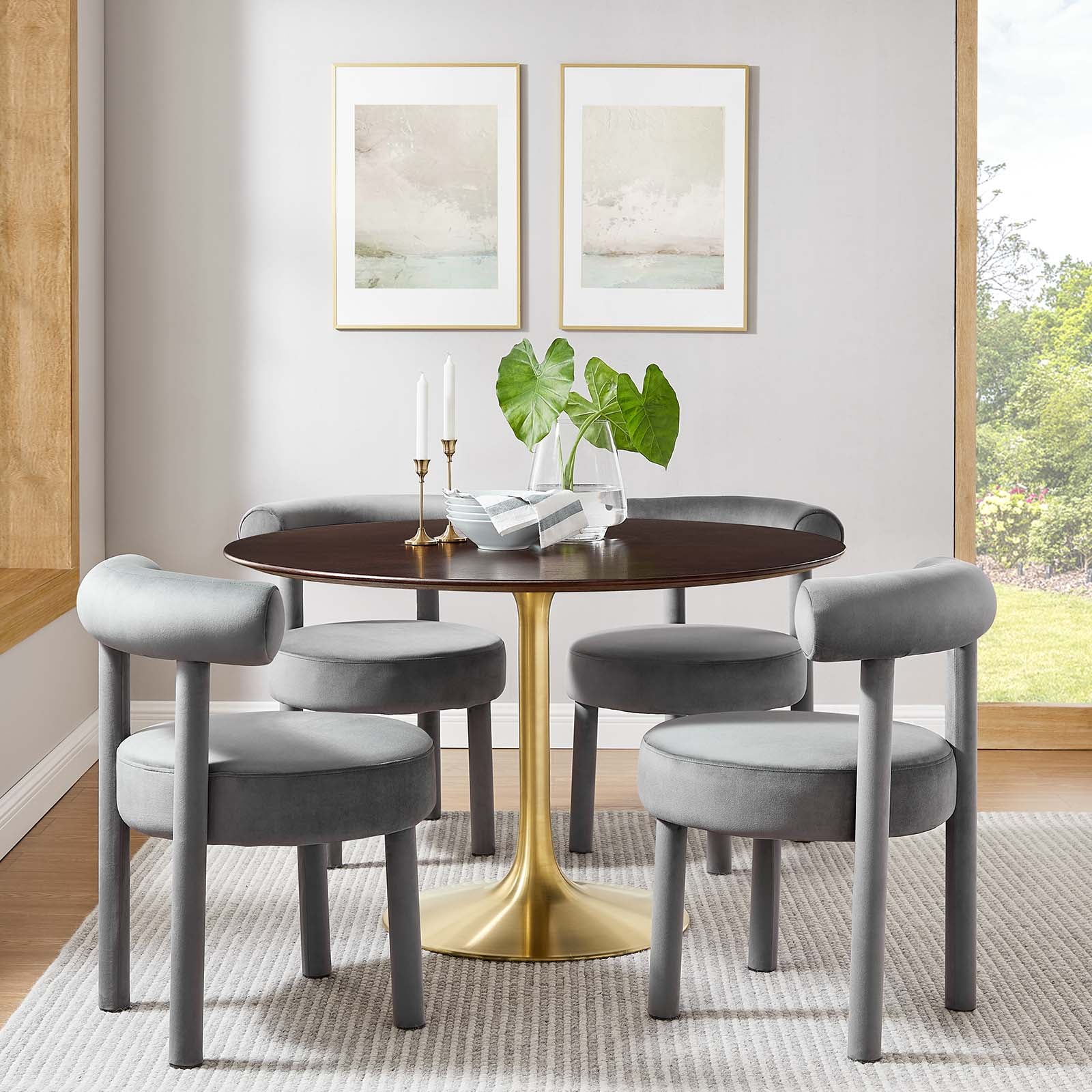 Lippa 47" Wood Dining Table-Dining Table-Modway-Wall2Wall Furnishings