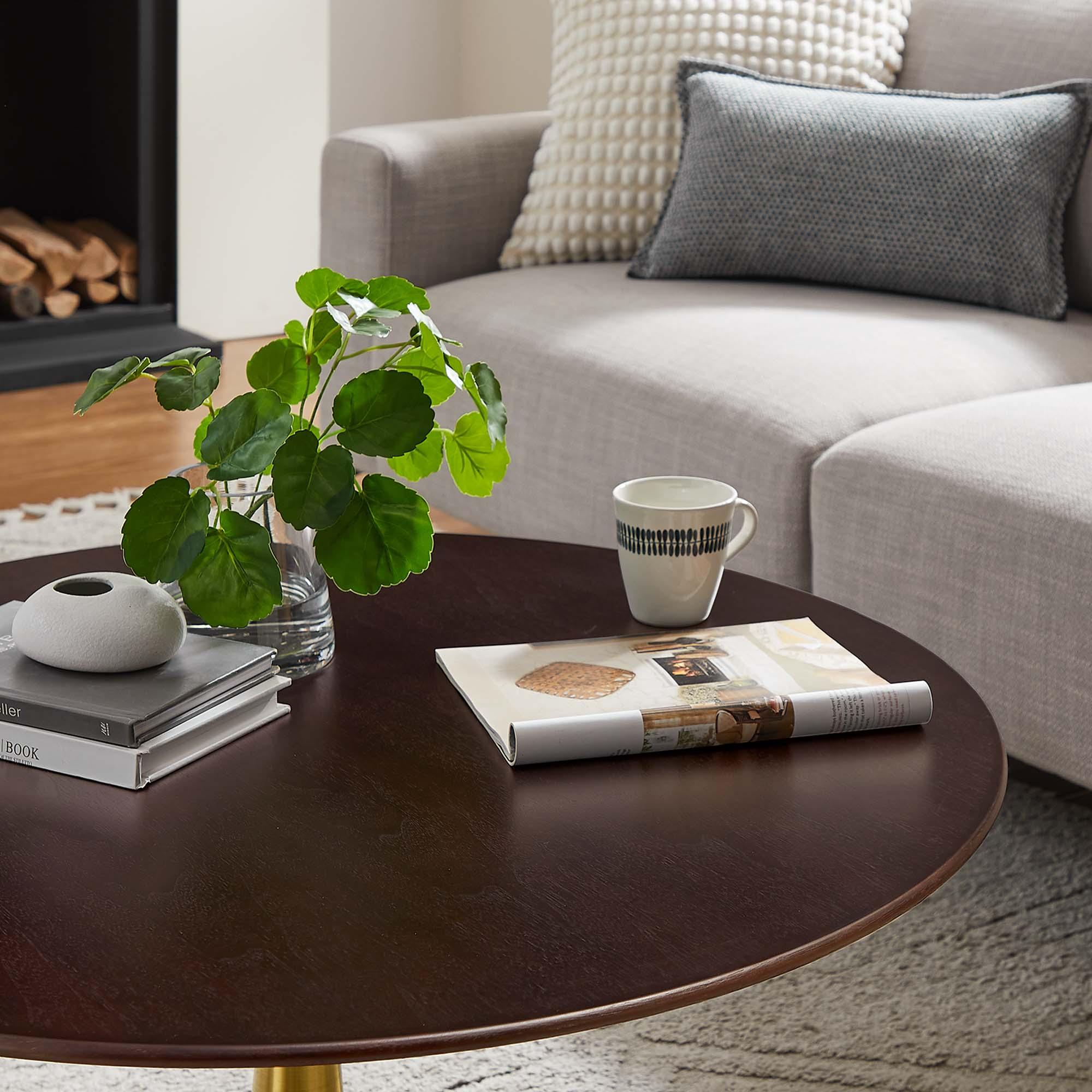 Lippa 36" Round Wood Coffee Table