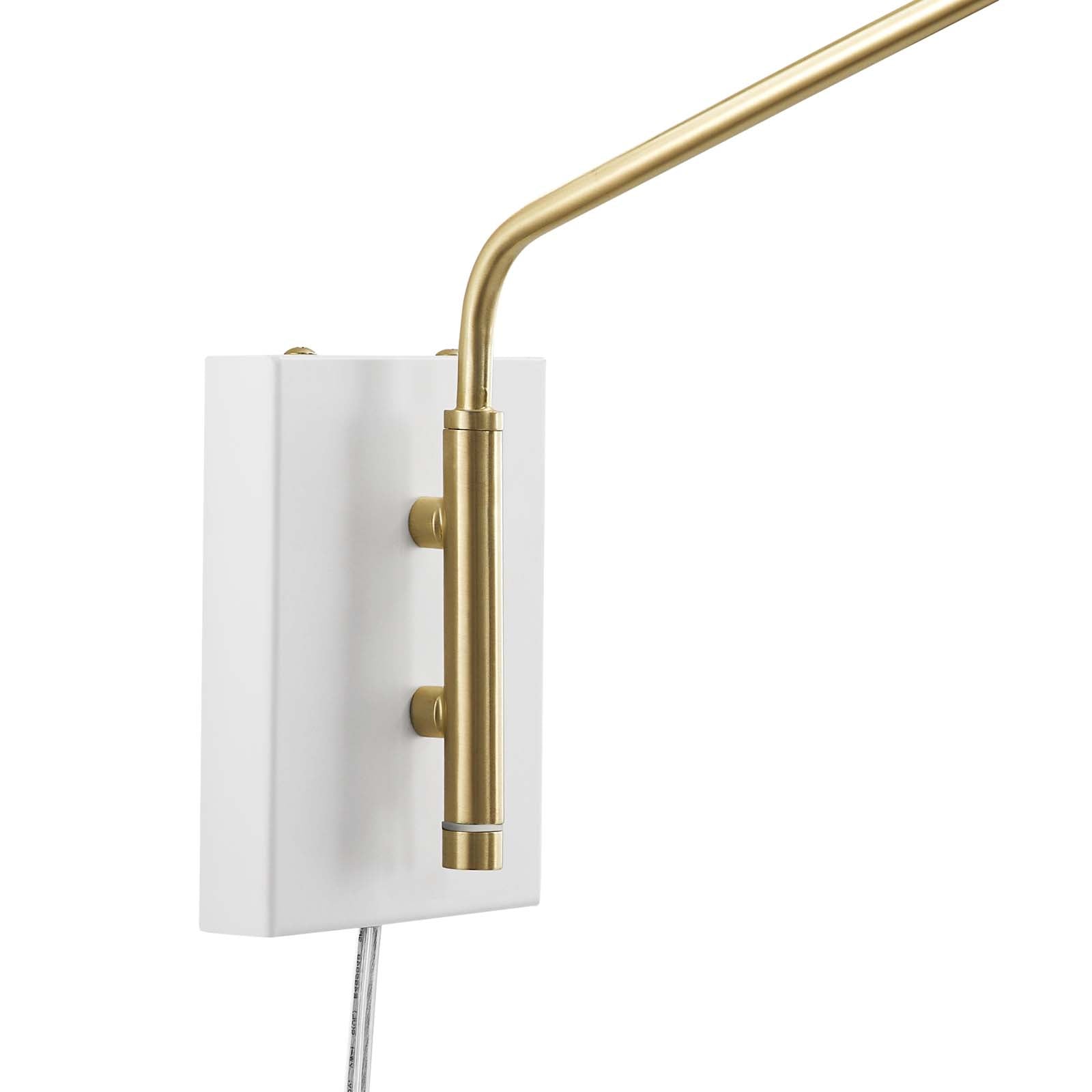 Journey 24" Swing Arm Wall Sconce-Ceiling Lamp-Modway-Wall2Wall Furnishings