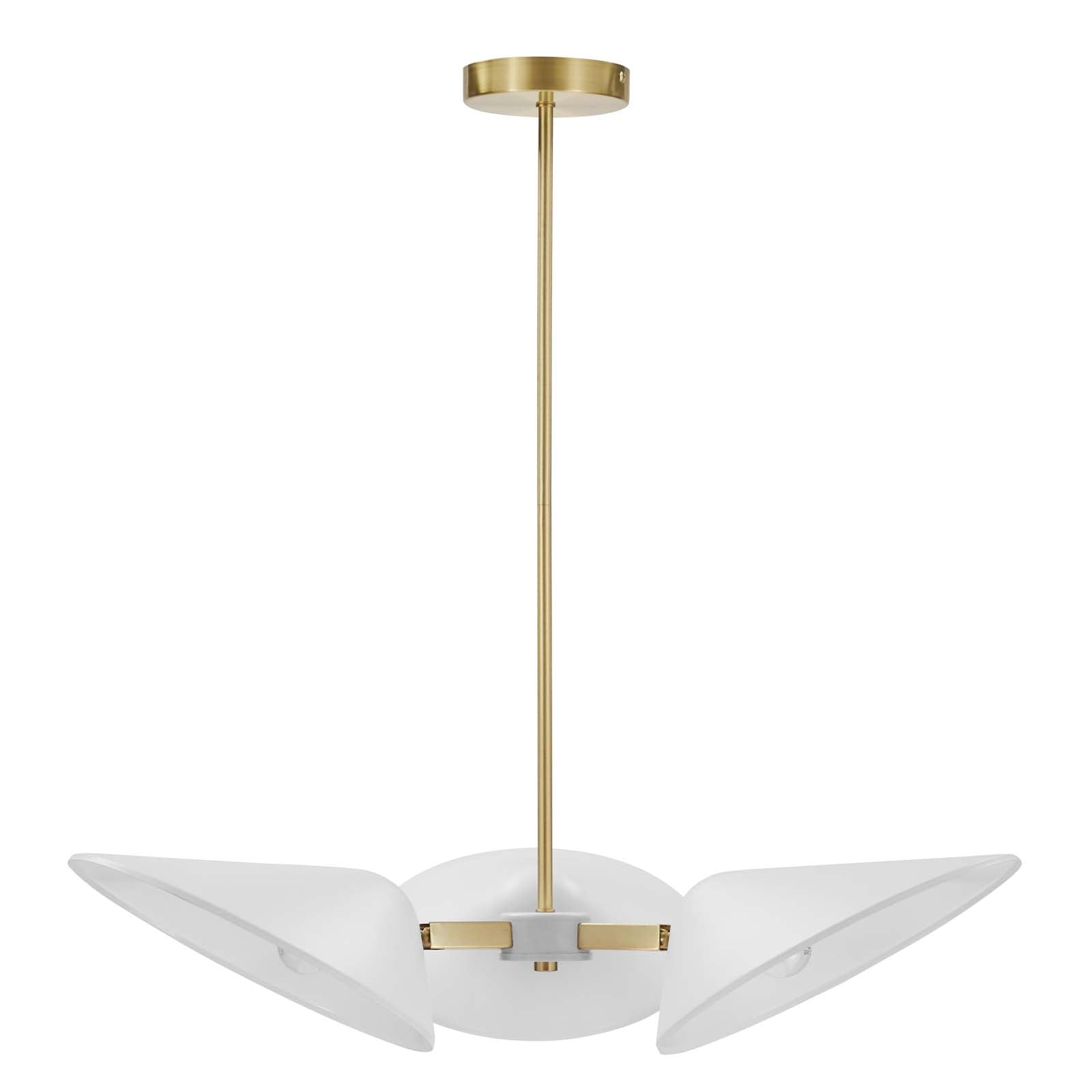 Journey 3-Light 3" Arm Pendant-Ceiling Lamp-Modway-Wall2Wall Furnishings