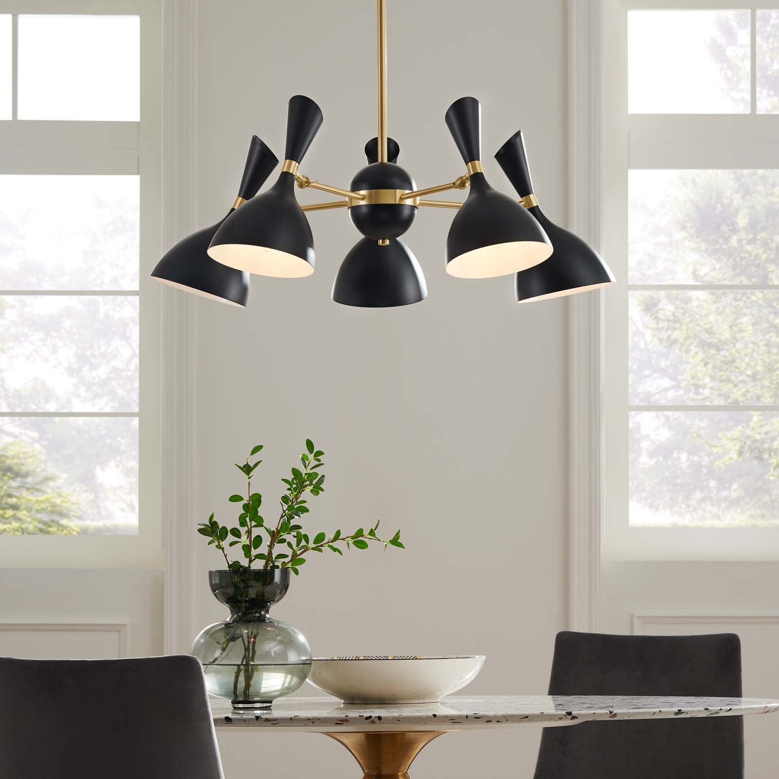 Declare 5-Light 6" Arm Pendant-Ceiling Lamp-Modway-Wall2Wall Furnishings