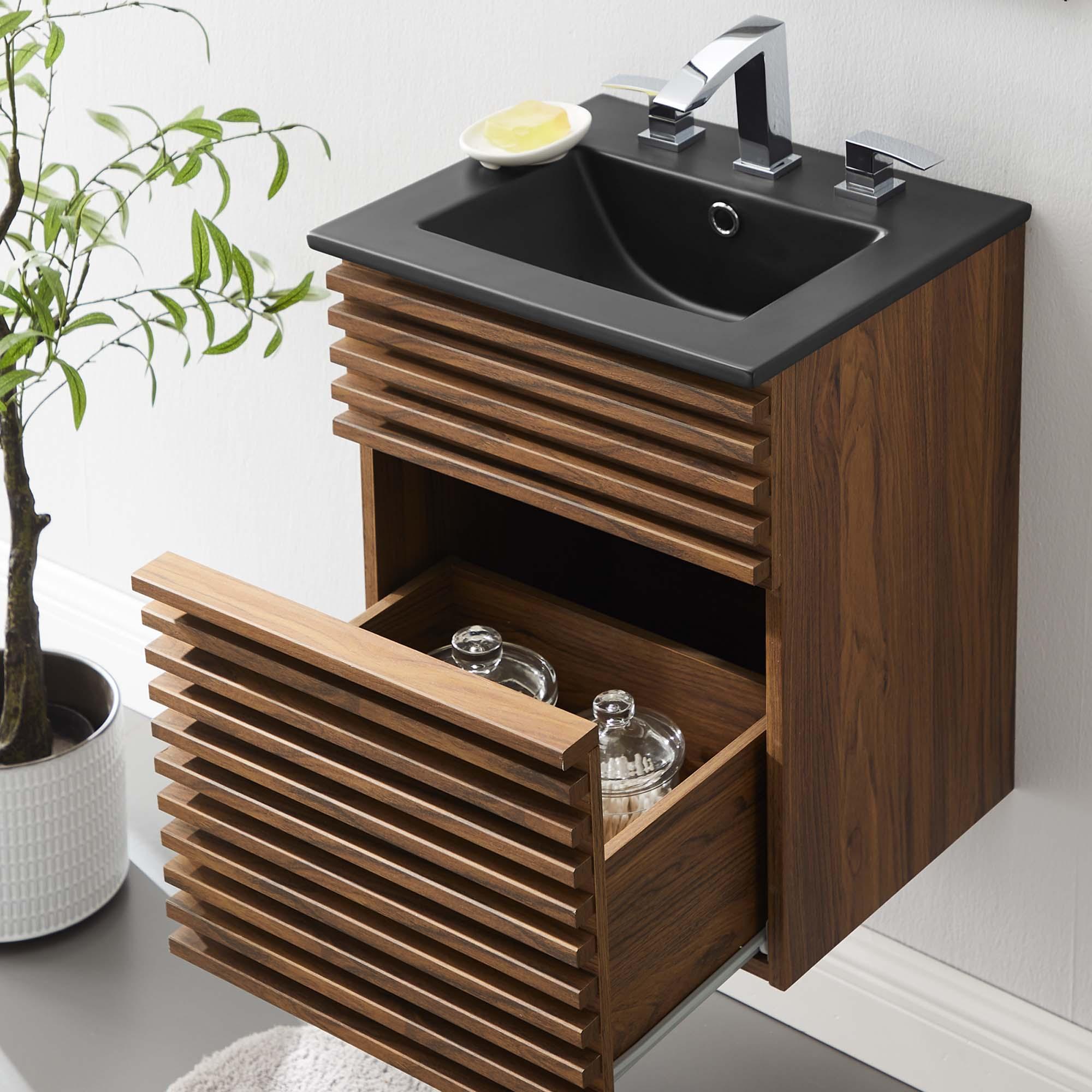 Render 18" Wall-Mount Bathroom Vanity