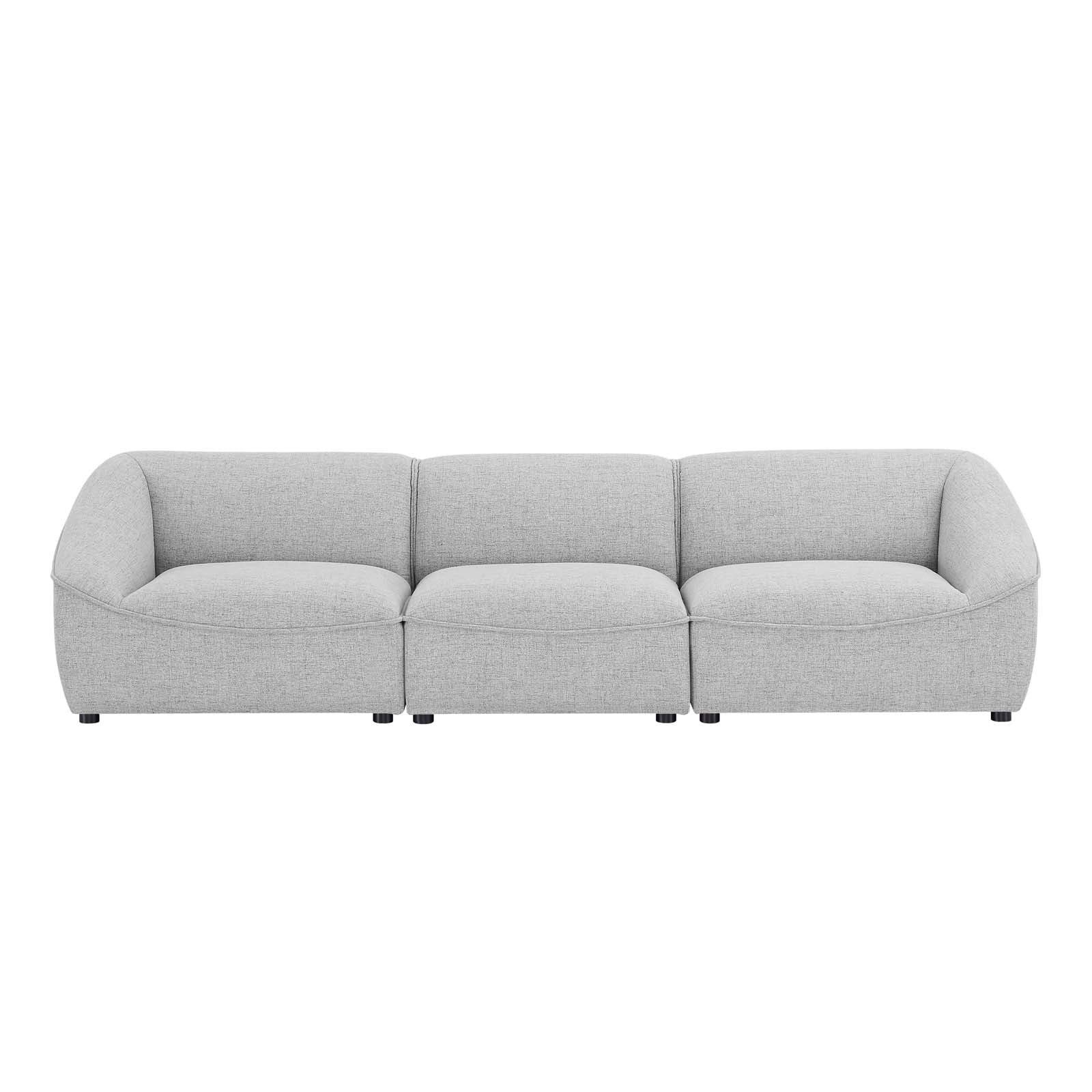 Comprise 3-Piece Sofa-Sofa-Modway-Wall2Wall Furnishings