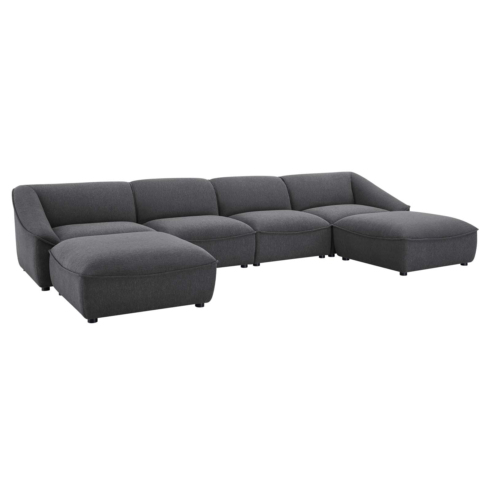 Comprise 6-Piece Living Room Set-Sofa Set-Modway-Wall2Wall Furnishings