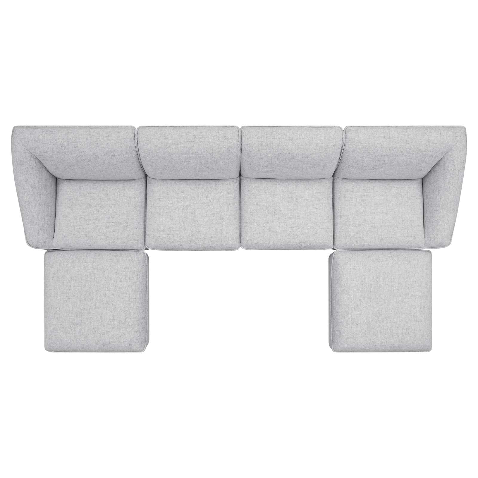 Comprise 6-Piece Living Room Set-Sofa Set-Modway-Wall2Wall Furnishings