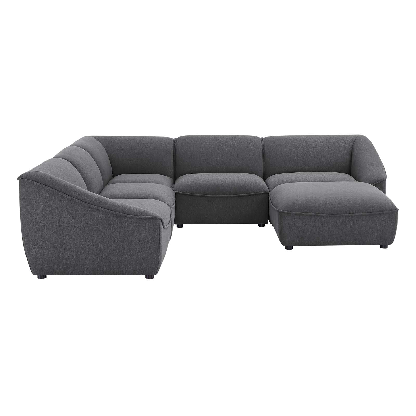 Comprise 6-Piece Sectional Sofa-Sectional-Modway-Wall2Wall Furnishings