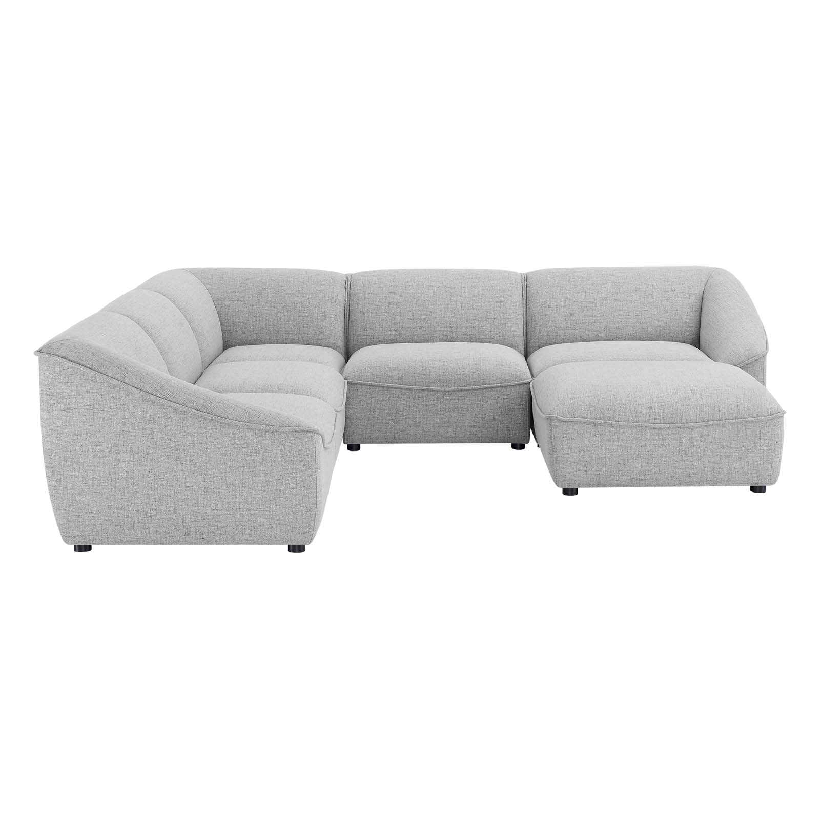 Comprise 6-Piece Sectional Sofa-Sectional-Modway-Wall2Wall Furnishings