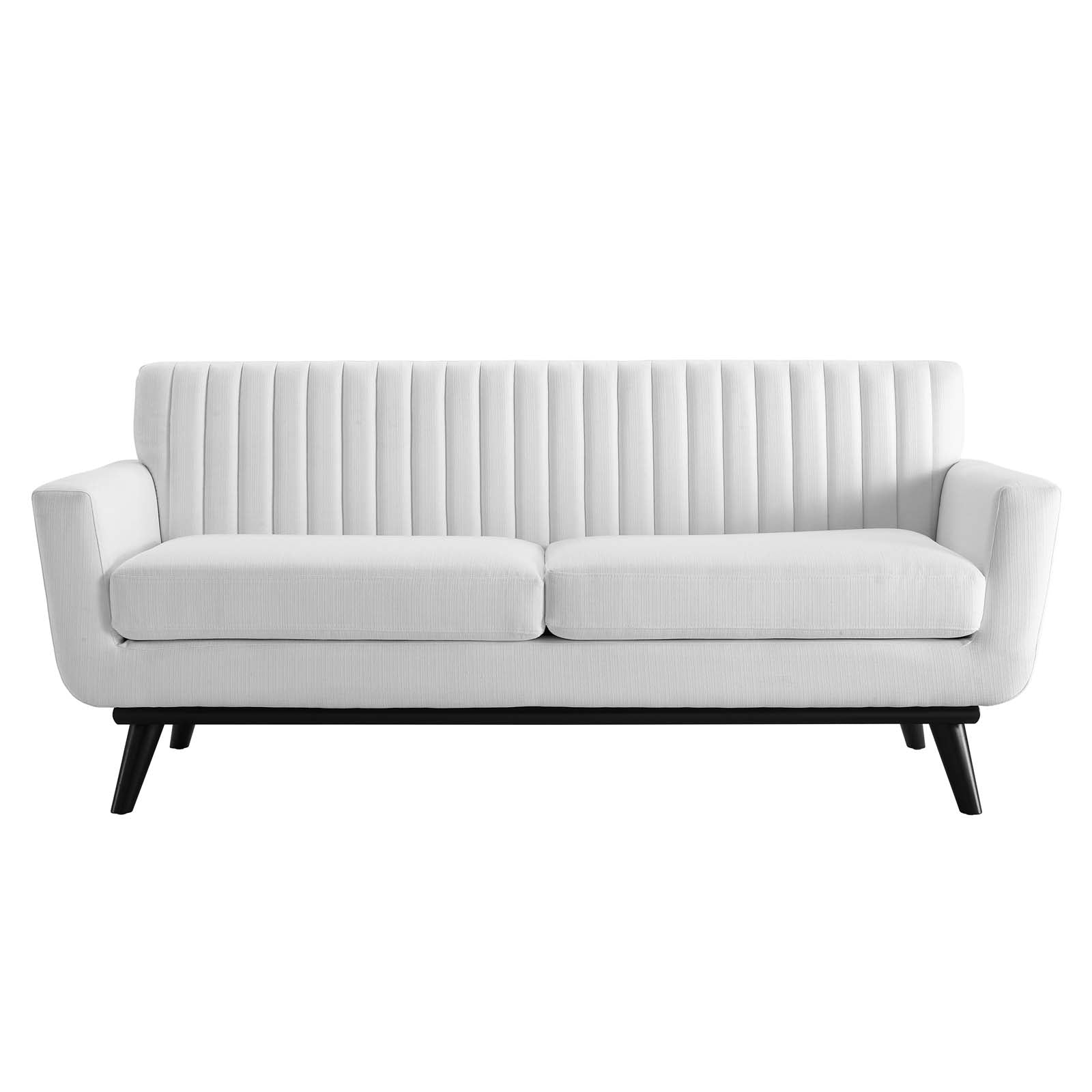 Engage Channel Tufted Fabric Loveseat-Loveseat-Modway-Wall2Wall Furnishings