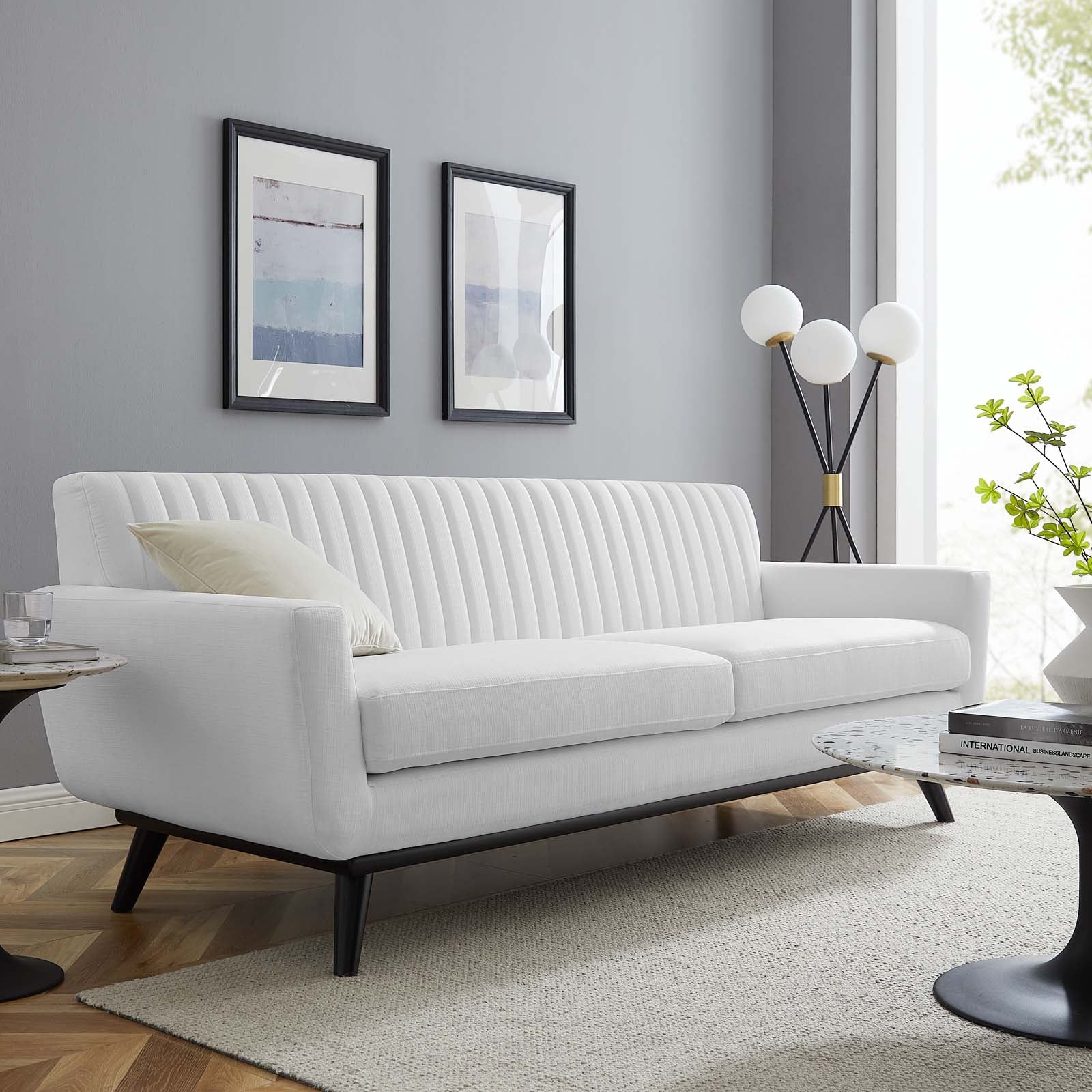 Engage Channel Tufted Fabric Sofa-Sofa-Modway-Wall2Wall Furnishings