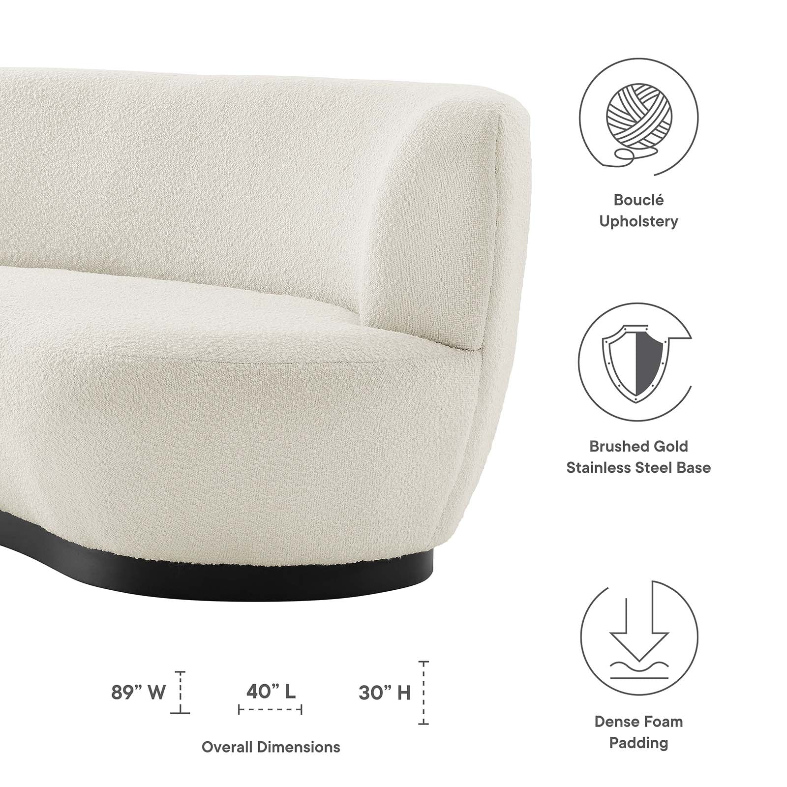 Kindred Upholstered Fabric Sofa-Sofa-Modway-Wall2Wall Furnishings