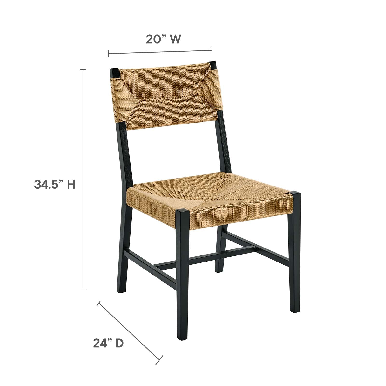 Bodie Wood Dining Chair-Dining Chair-Modway-Wall2Wall Furnishings