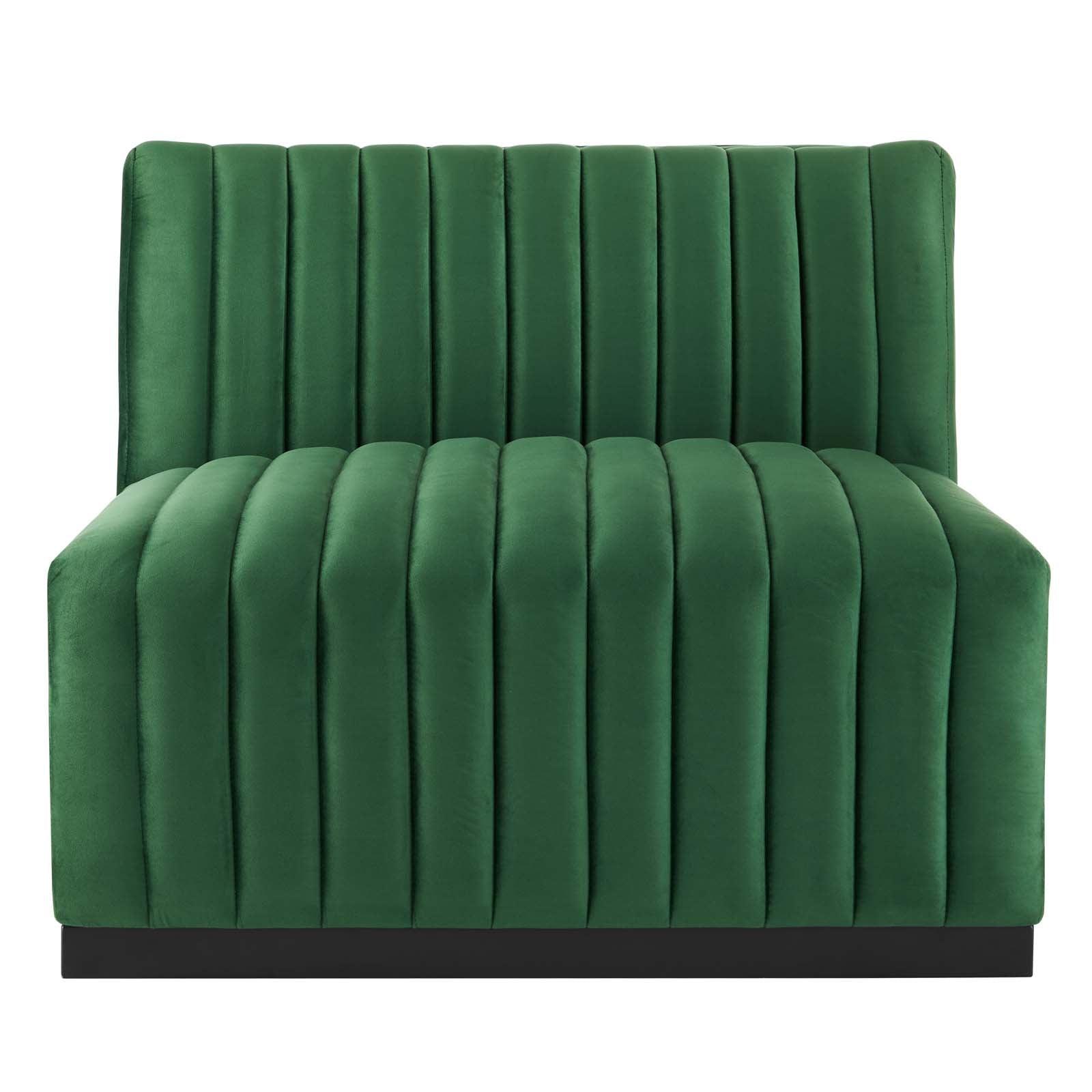 Conjure Channel Tufted Performance Velvet Armless Chair-Chair-Modway-Wall2Wall Furnishings
