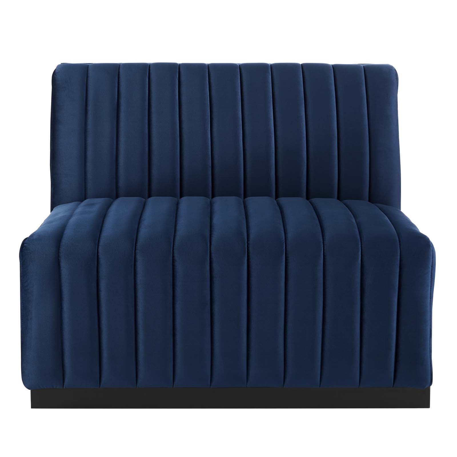 Conjure Channel Tufted Performance Velvet Armless Chair-Chair-Modway-Wall2Wall Furnishings