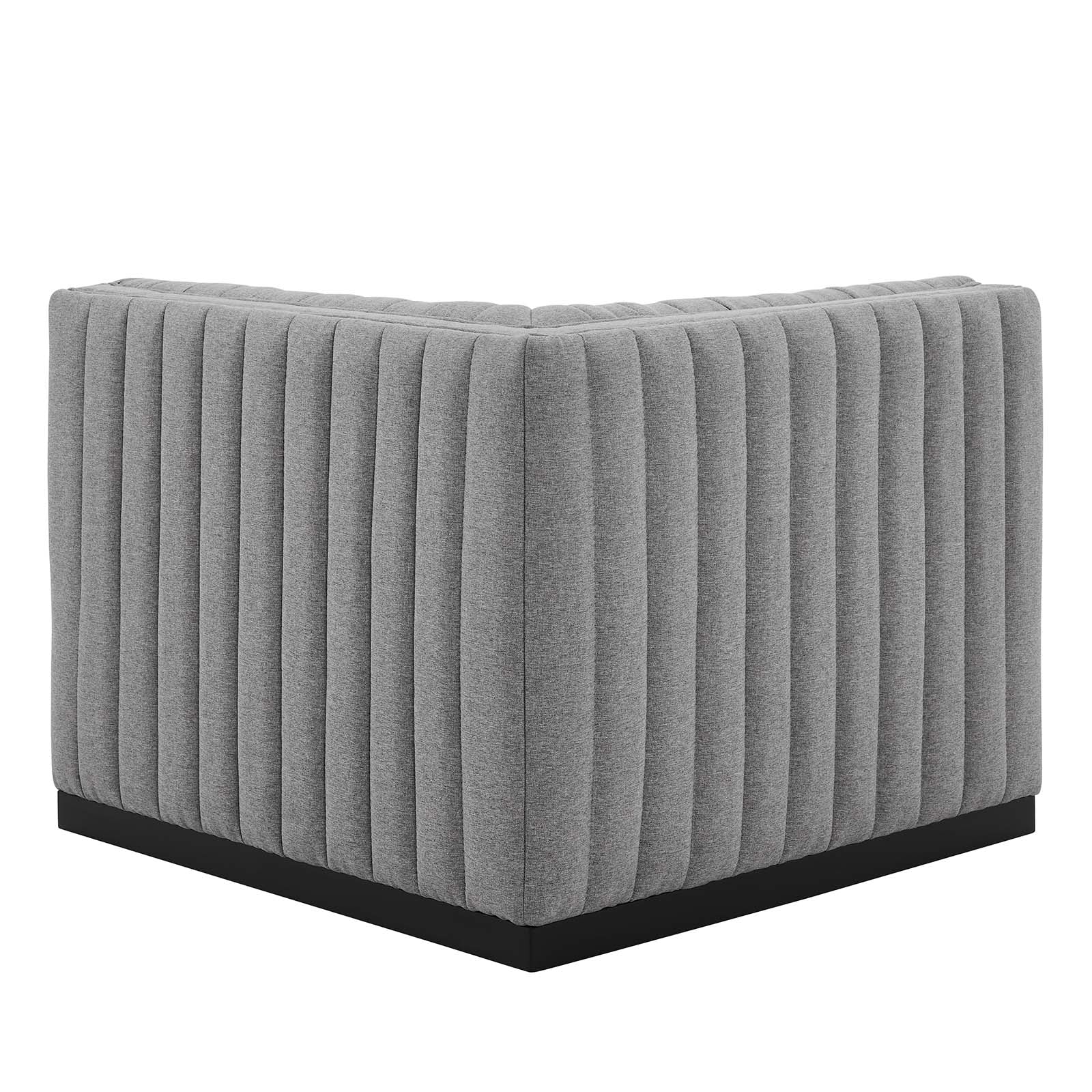 Conjure Channel Tufted Upholstered Fabric Right Corner Chair-Chair-Modway-Wall2Wall Furnishings