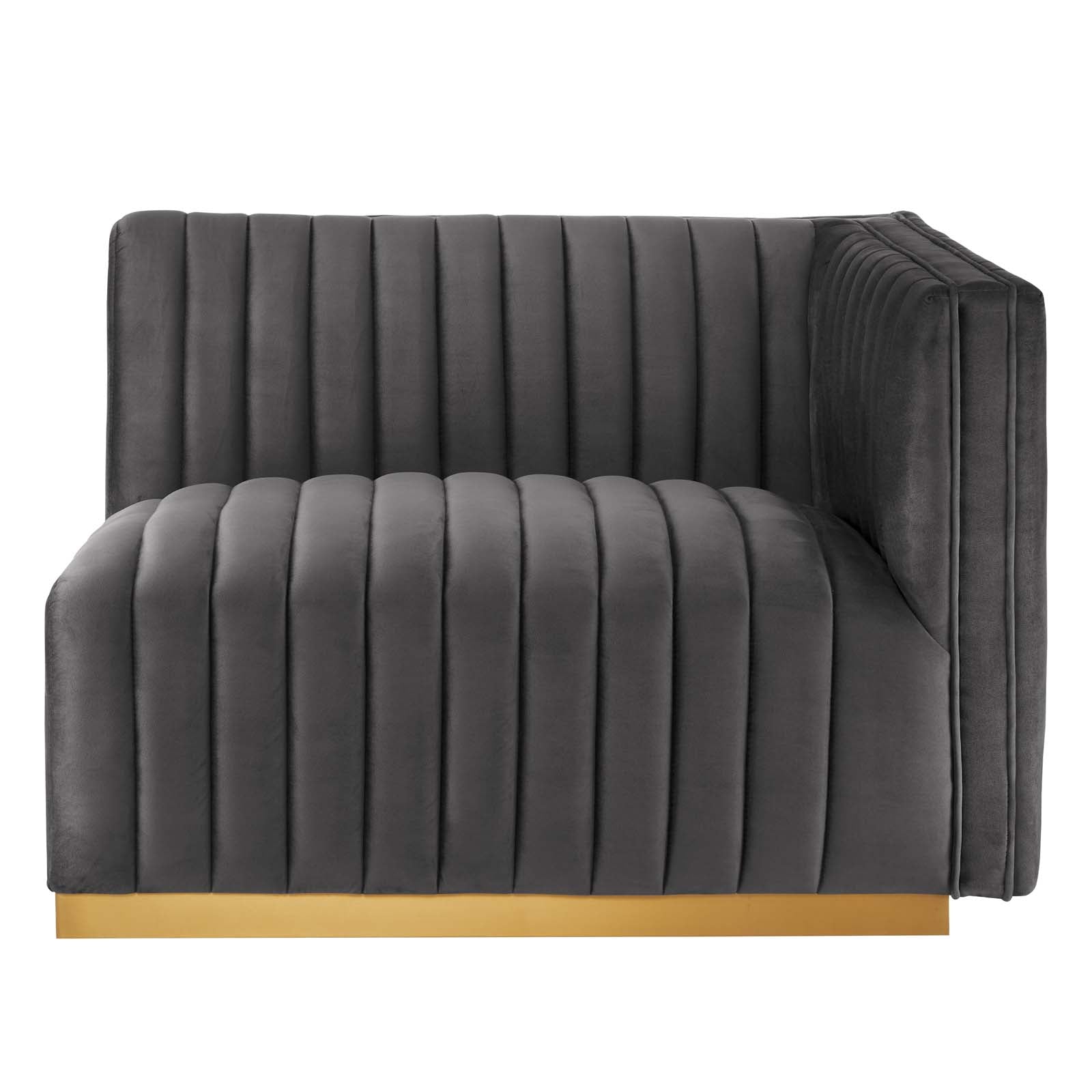 Conjure Channel Tufted Performance Velvet Right-Arm Chair-Chair-Modway-Wall2Wall Furnishings