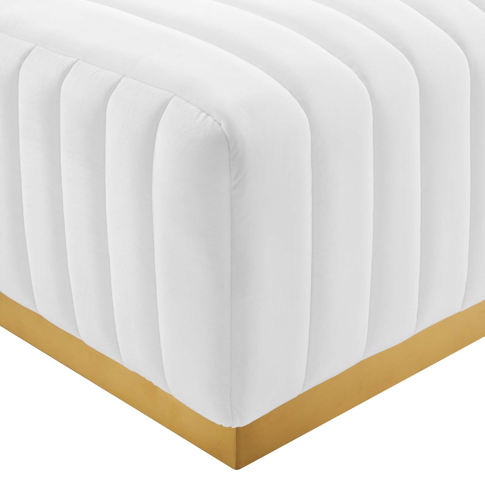 Conjure Channel Tufted Performance Velvet Ottoman-Ottoman-Modway-Wall2Wall Furnishings