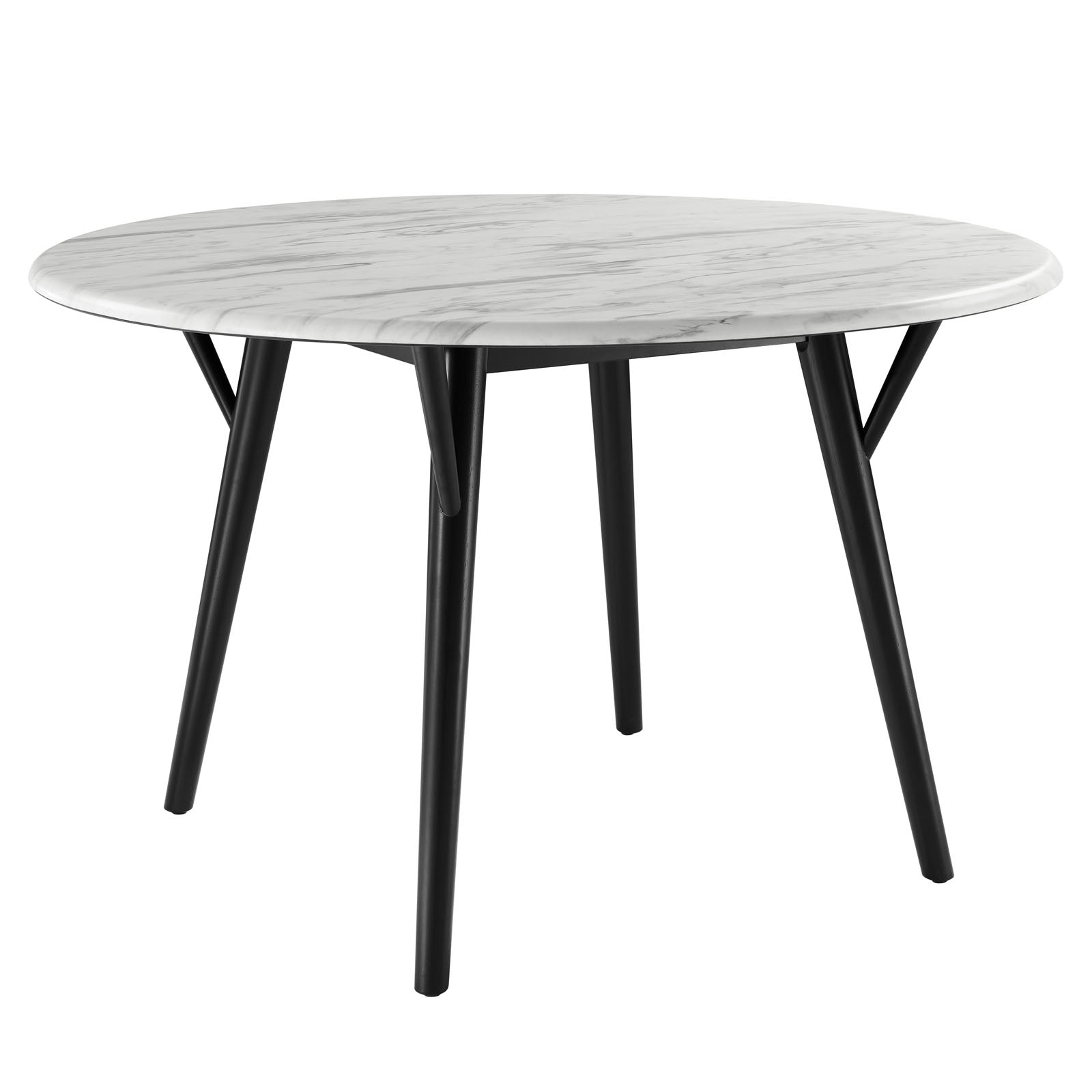Gallant 50" Round Performance Artificial Marble Dining Table-Dining Table-Modway-Wall2Wall Furnishings