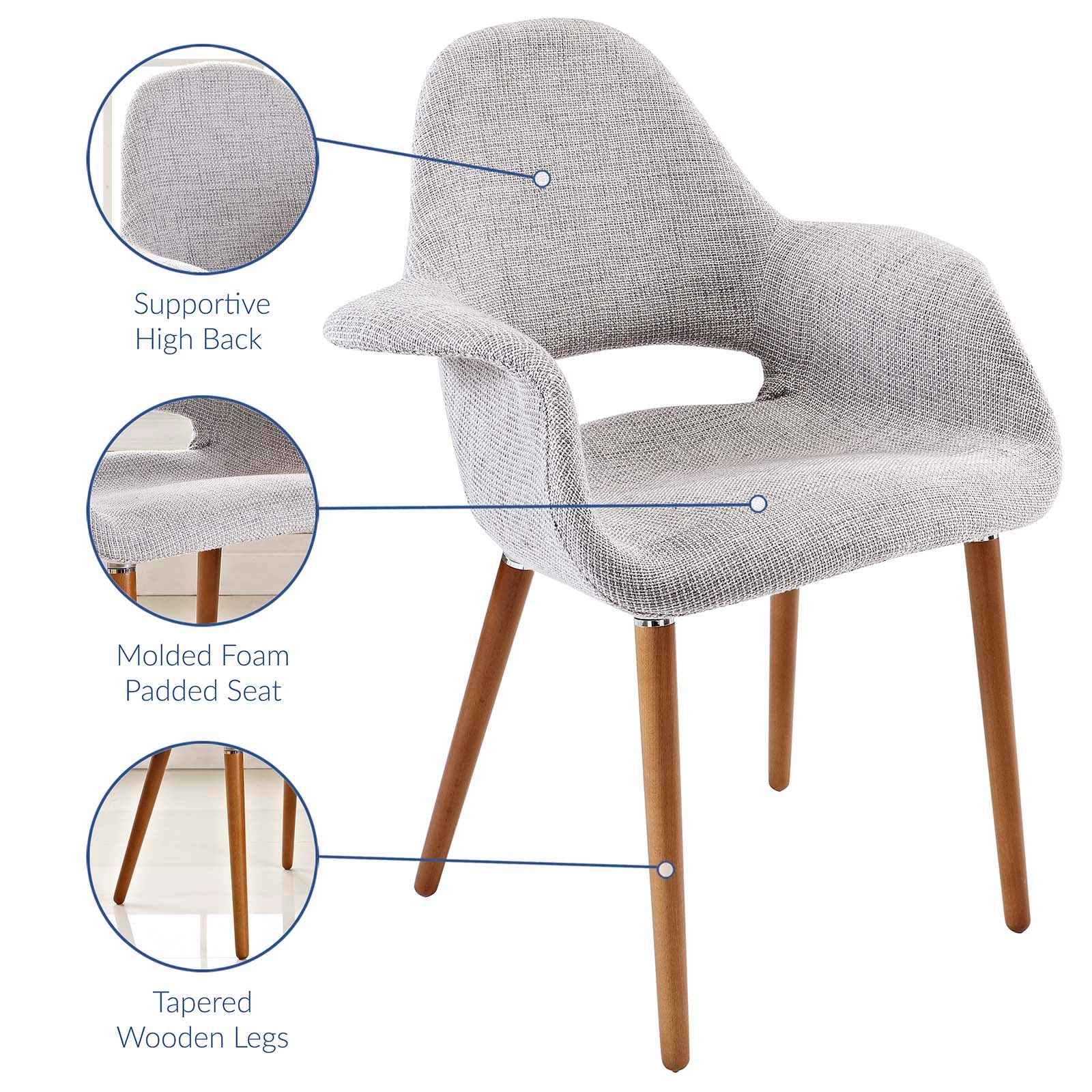 Aegis Dining Armchair-Dining Chair-Modway-Wall2Wall Furnishings