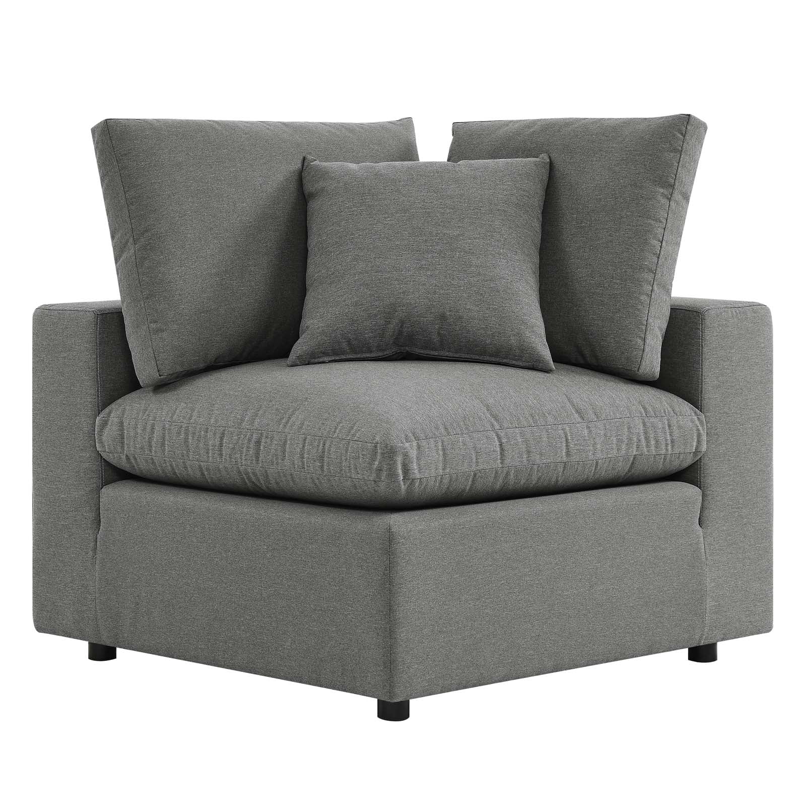 Commix Overstuffed Outdoor Patio Loveseat-Outdoor Loveseat-Modway-Wall2Wall Furnishings