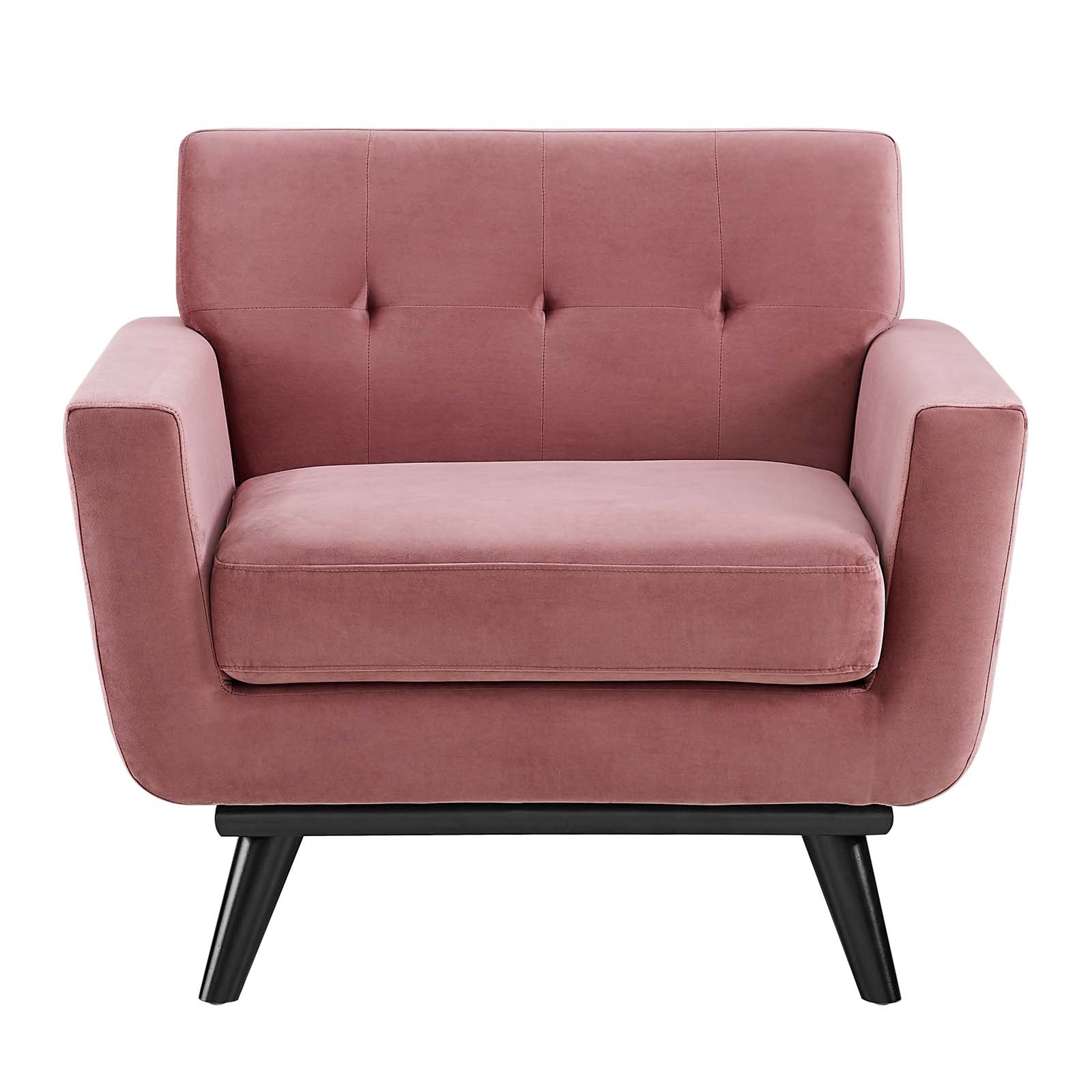 Engage Performance Velvet Armchair-Armchair-Modway-Wall2Wall Furnishings