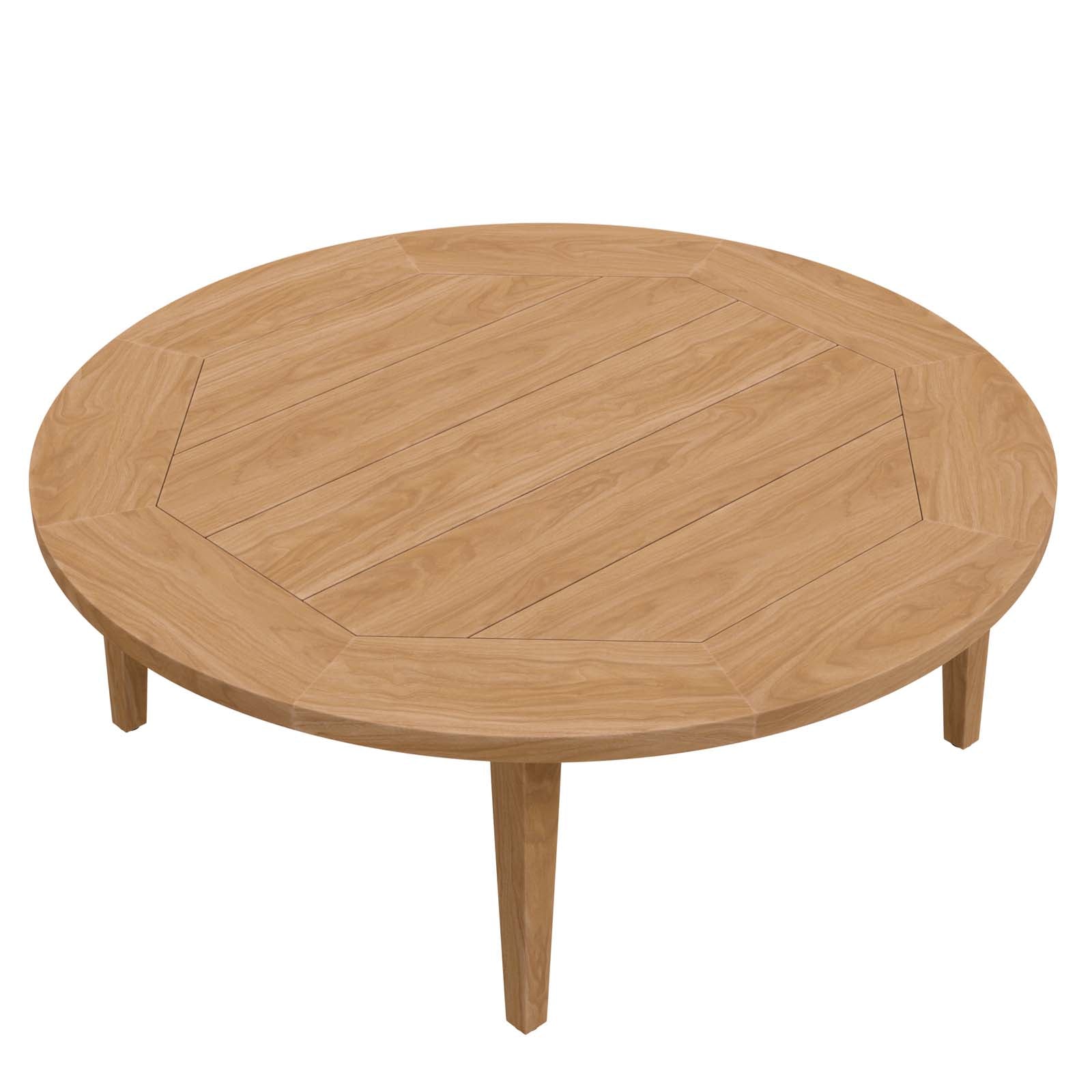 Brisbane Teak Wood Outdoor Patio Coffee Table-Outdoor Coffee Table-Modway-Wall2Wall Furnishings