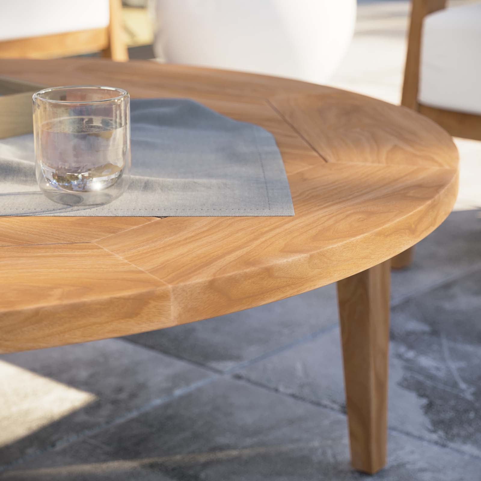 Brisbane Teak Wood Outdoor Patio Coffee Table-Outdoor Coffee Table-Modway-Wall2Wall Furnishings