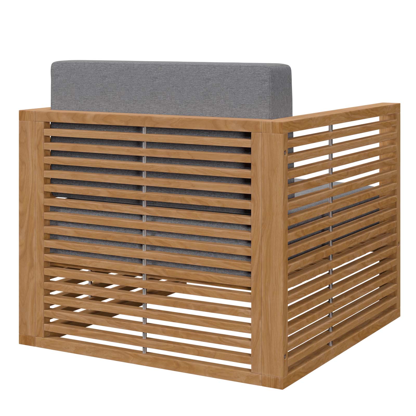 Carlsbad Teak Wood Outdoor Patio Armchair-Outdoor Chair-Modway-Wall2Wall Furnishings