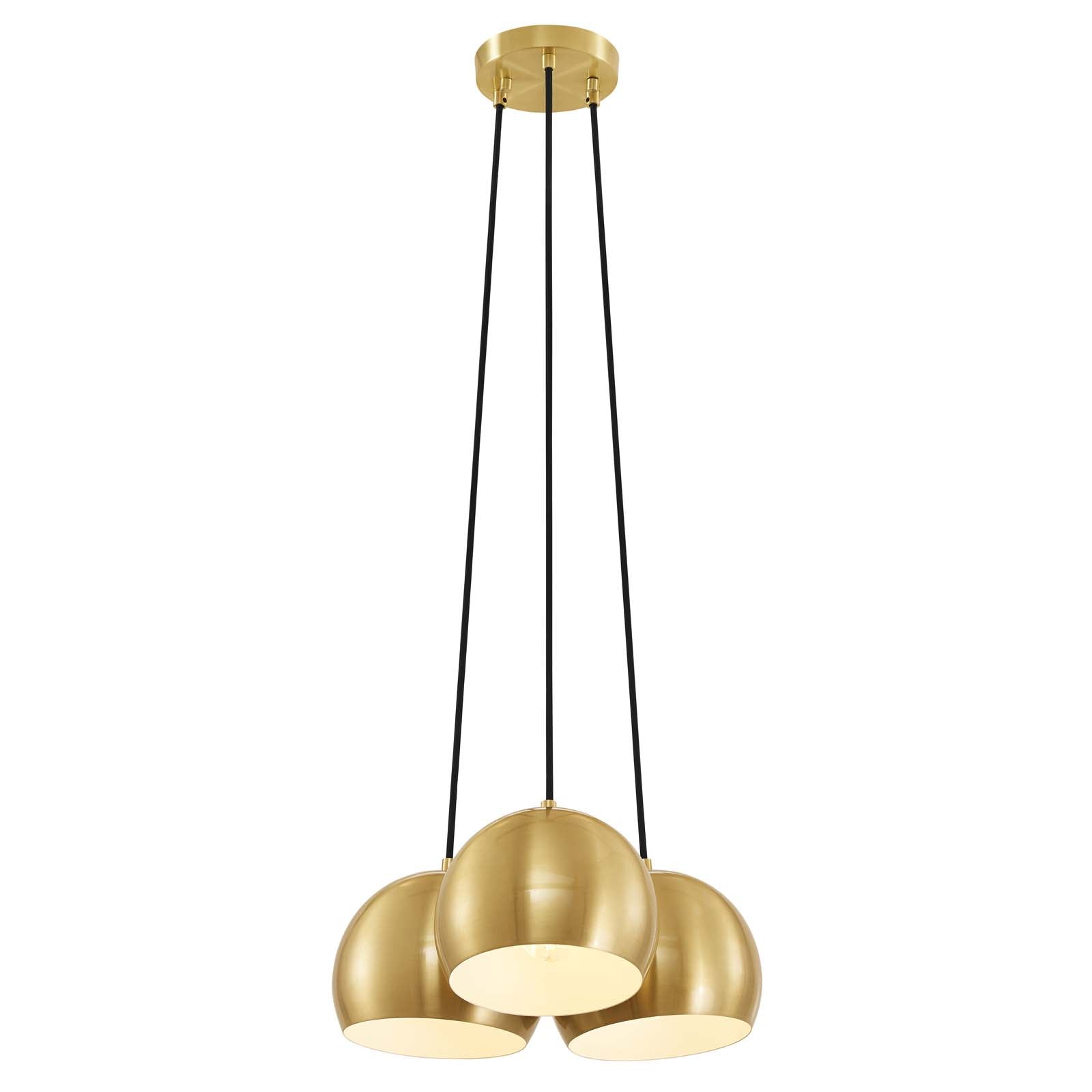 Chalice 3-Light Metal Pendant-Ceiling Lamp-Modway-Wall2Wall Furnishings