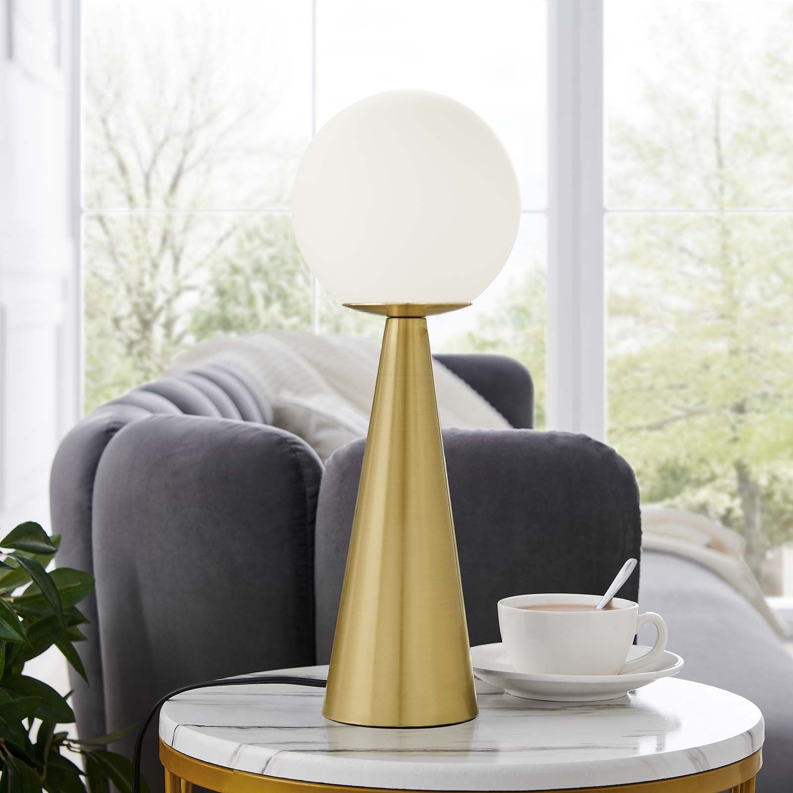 Apex Glass Globe Glass Table Lamp-Table Lamp-Modway-Wall2Wall Furnishings