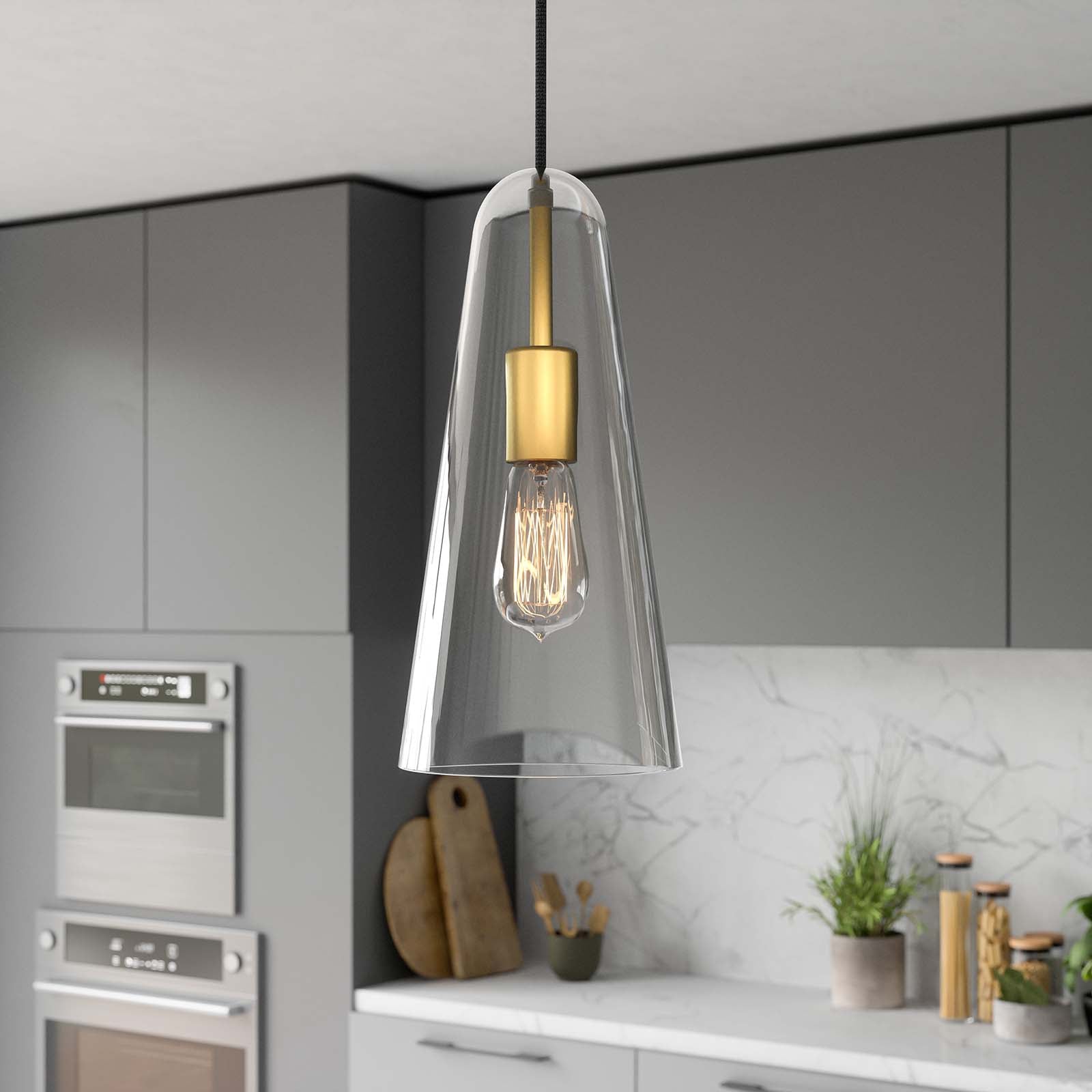 Beacon 1-Light Pendant Light-Ceiling Lamp-Modway-Wall2Wall Furnishings