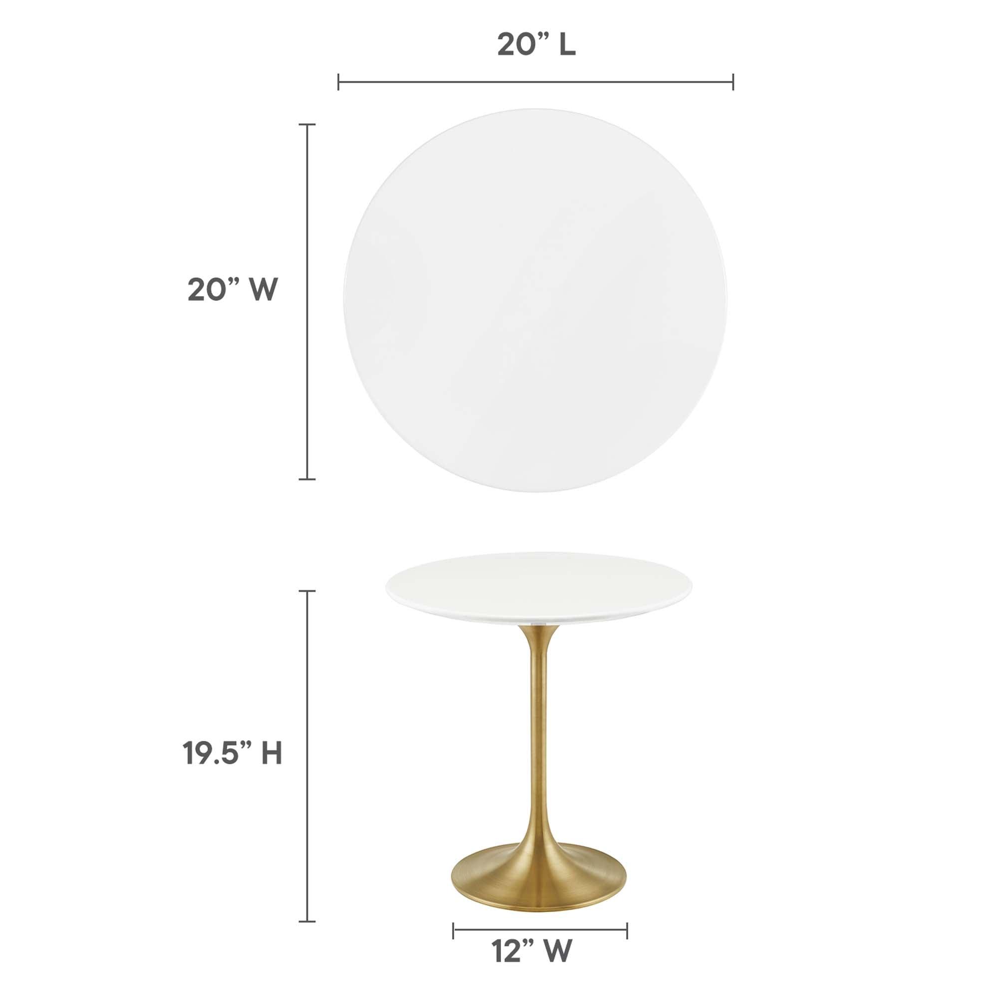 Lippa 20" Round Wood Side Table