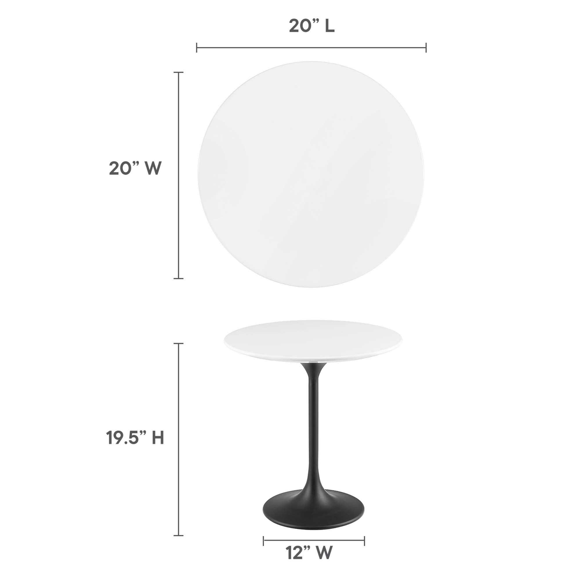Lippa 20" Round Wood Side Table