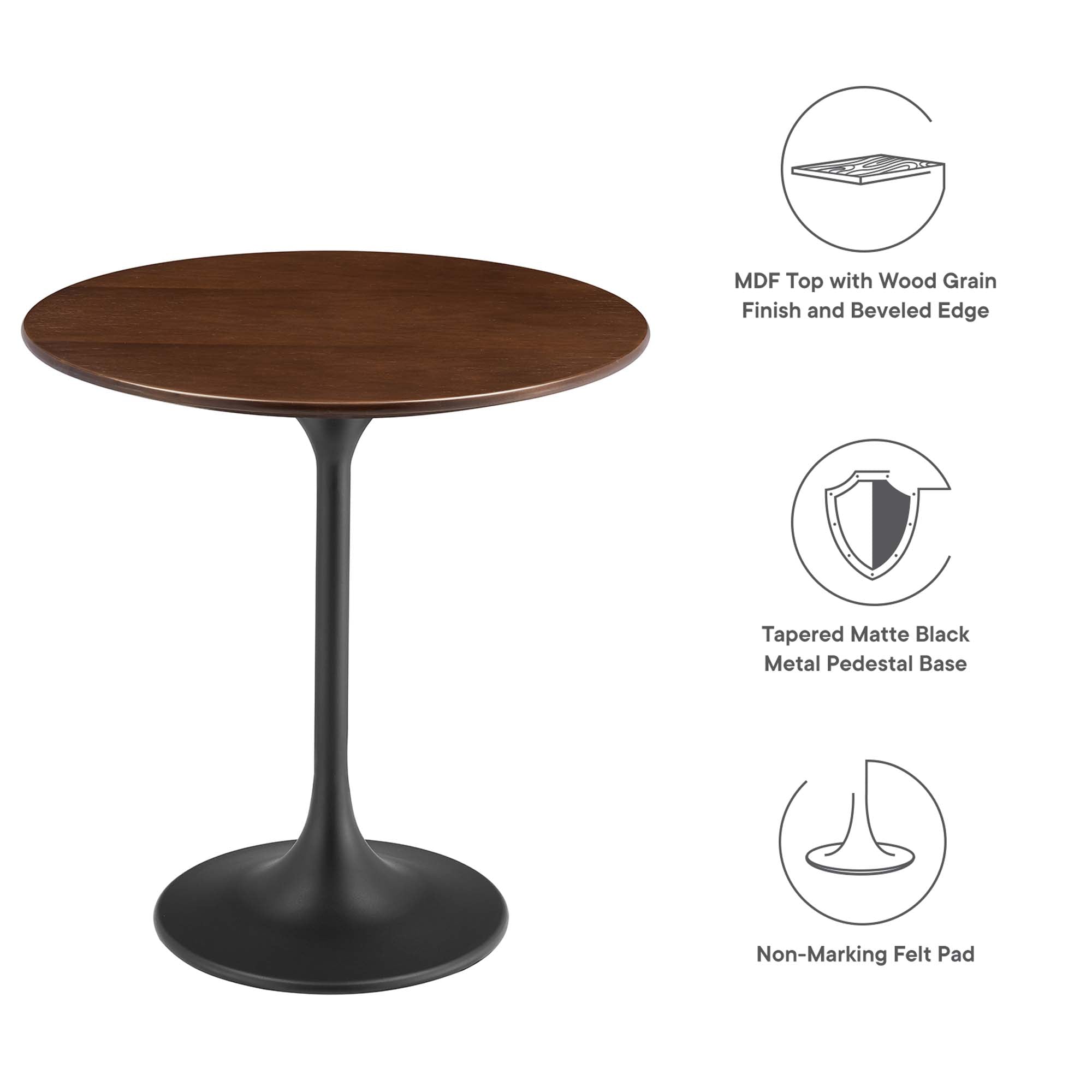 Lippa 20" Round Wood Side Table