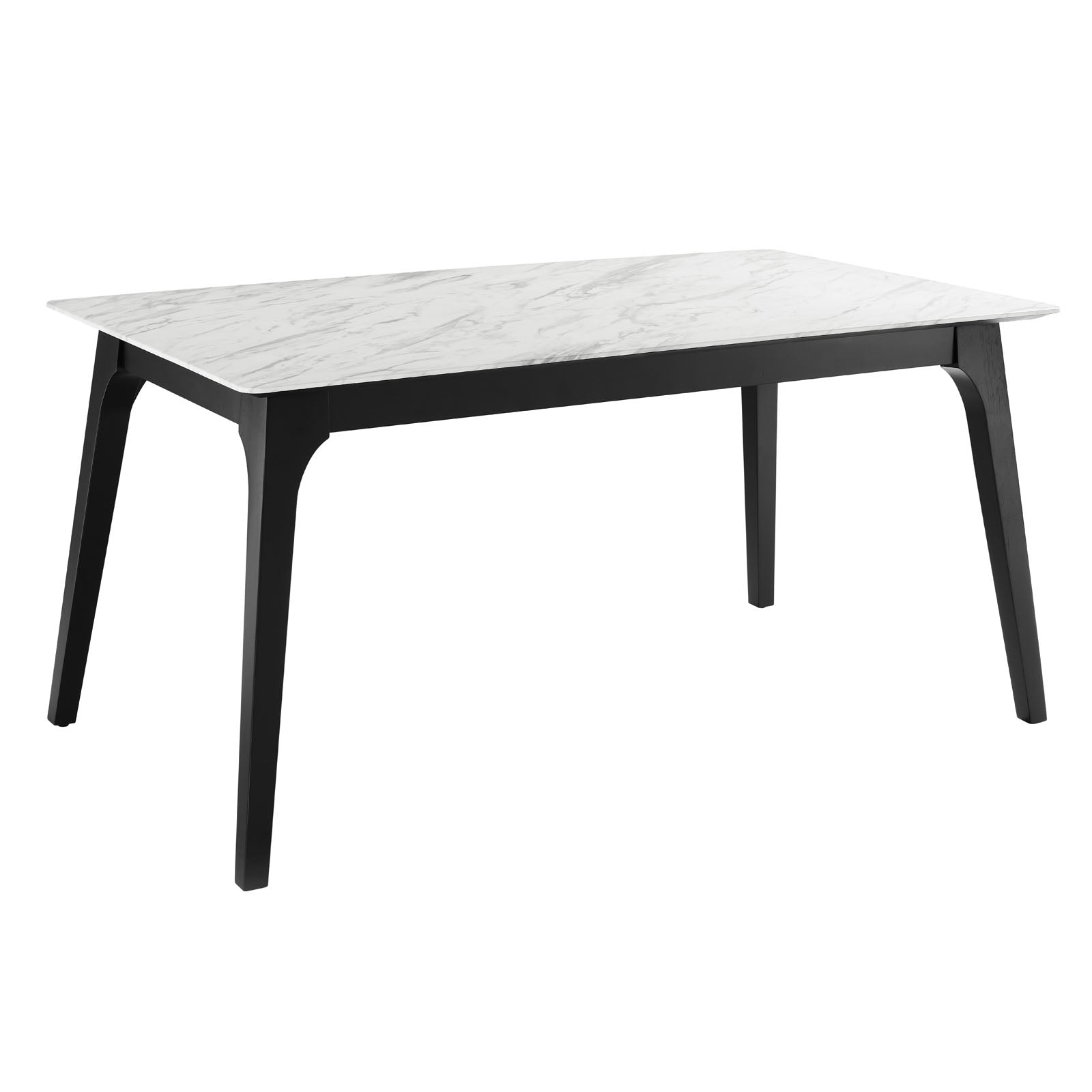 Juxtapose 63" Rectangular Performance Artificial Marble Dining Table-Dining Table-Modway-Wall2Wall Furnishings