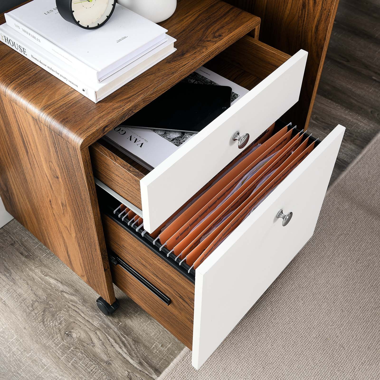 Transmit Wood File Cabinet-Desk-Modway-Wall2Wall Furnishings