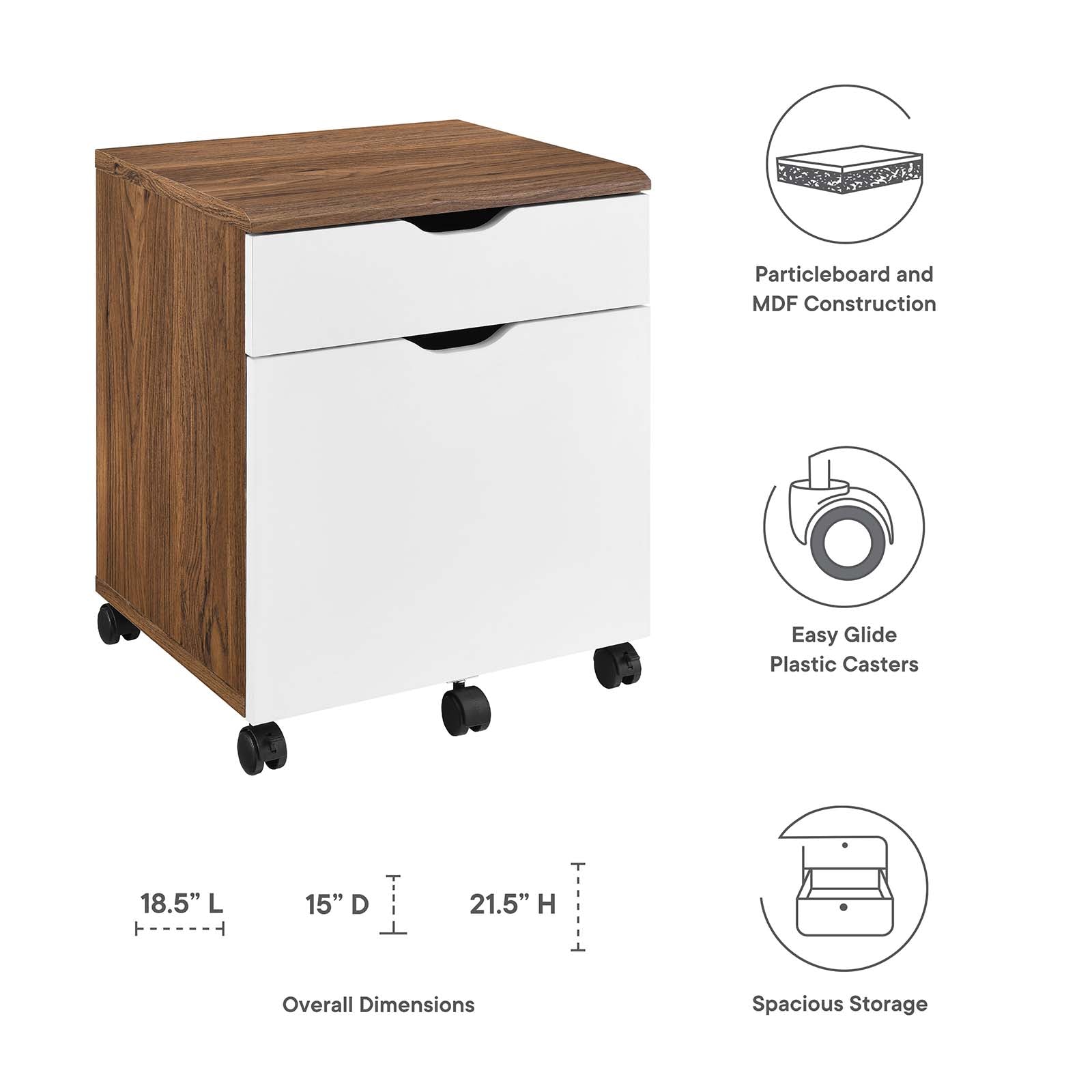 Envision Wood File Cabinet-Desk-Modway-Wall2Wall Furnishings