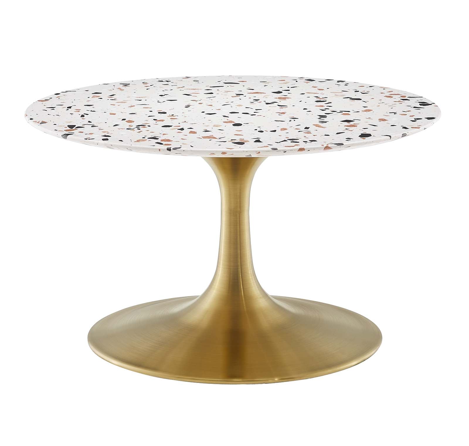 Lippa 28" Round Terrazzo Coffee Table-Coffee Table-Modway-Wall2Wall Furnishings