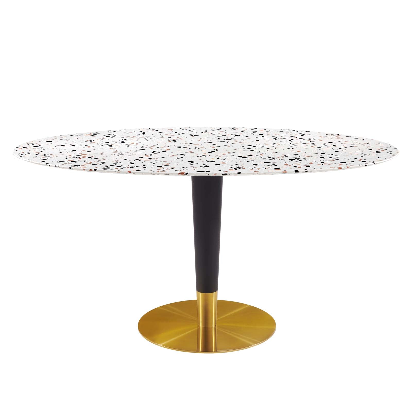 Zinque 60" Oval Terrazzo Dining Table-Dining Table-Modway-Wall2Wall Furnishings